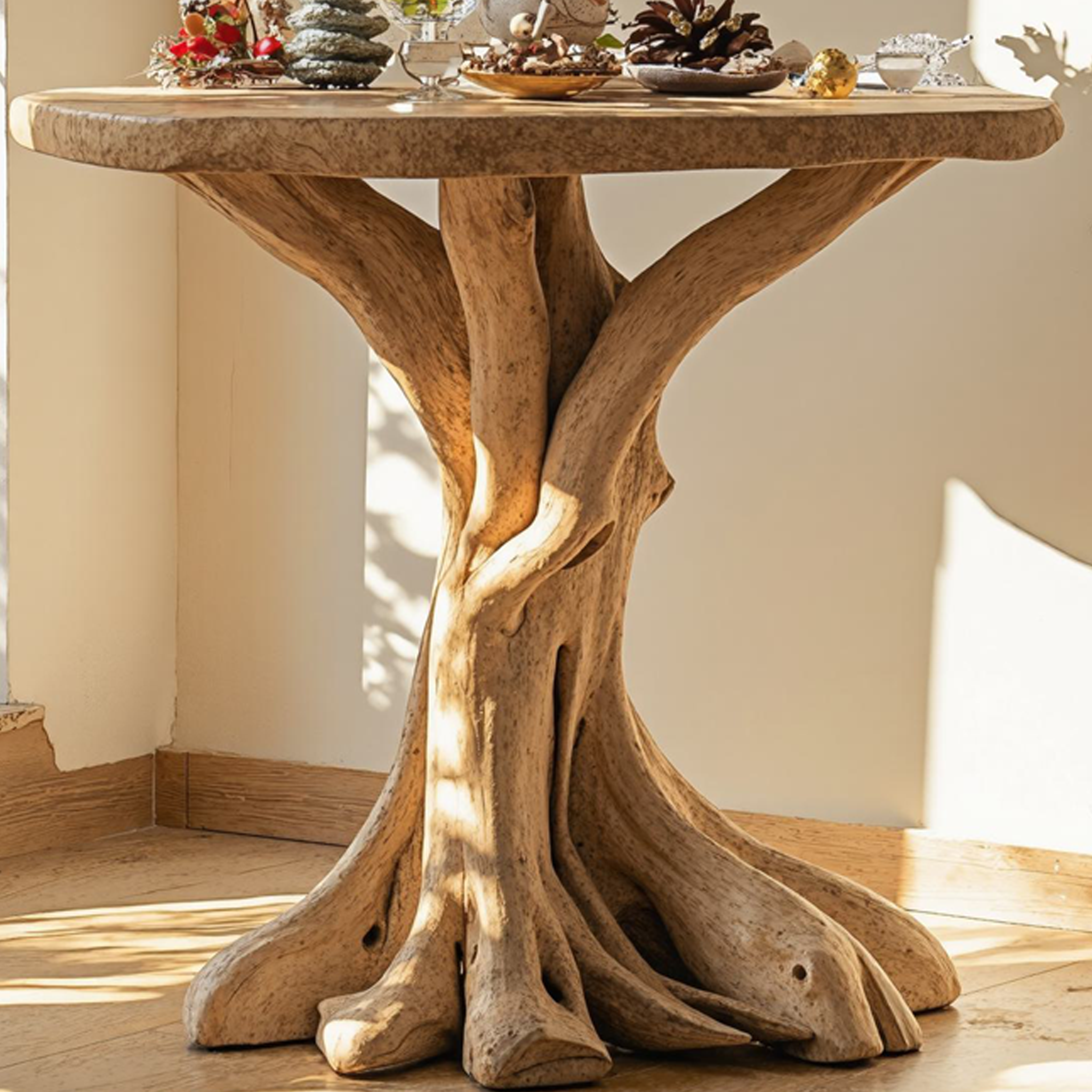 Reclaimed Wood End Table Living Edge Table Xmas Decor SILDTENC032