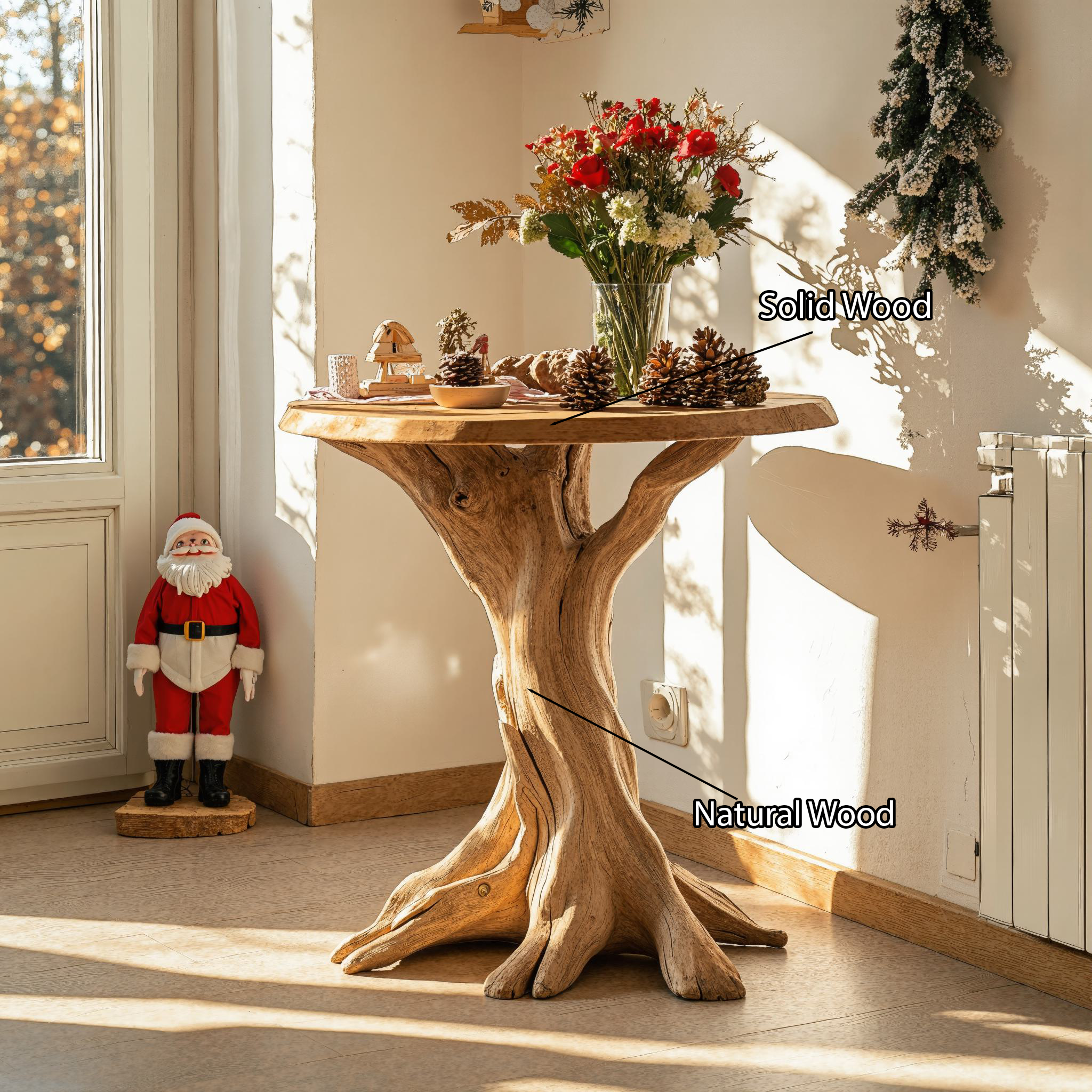 Reclaimed Wood End Table Farmhouse End Table Xmas SILDTENC030