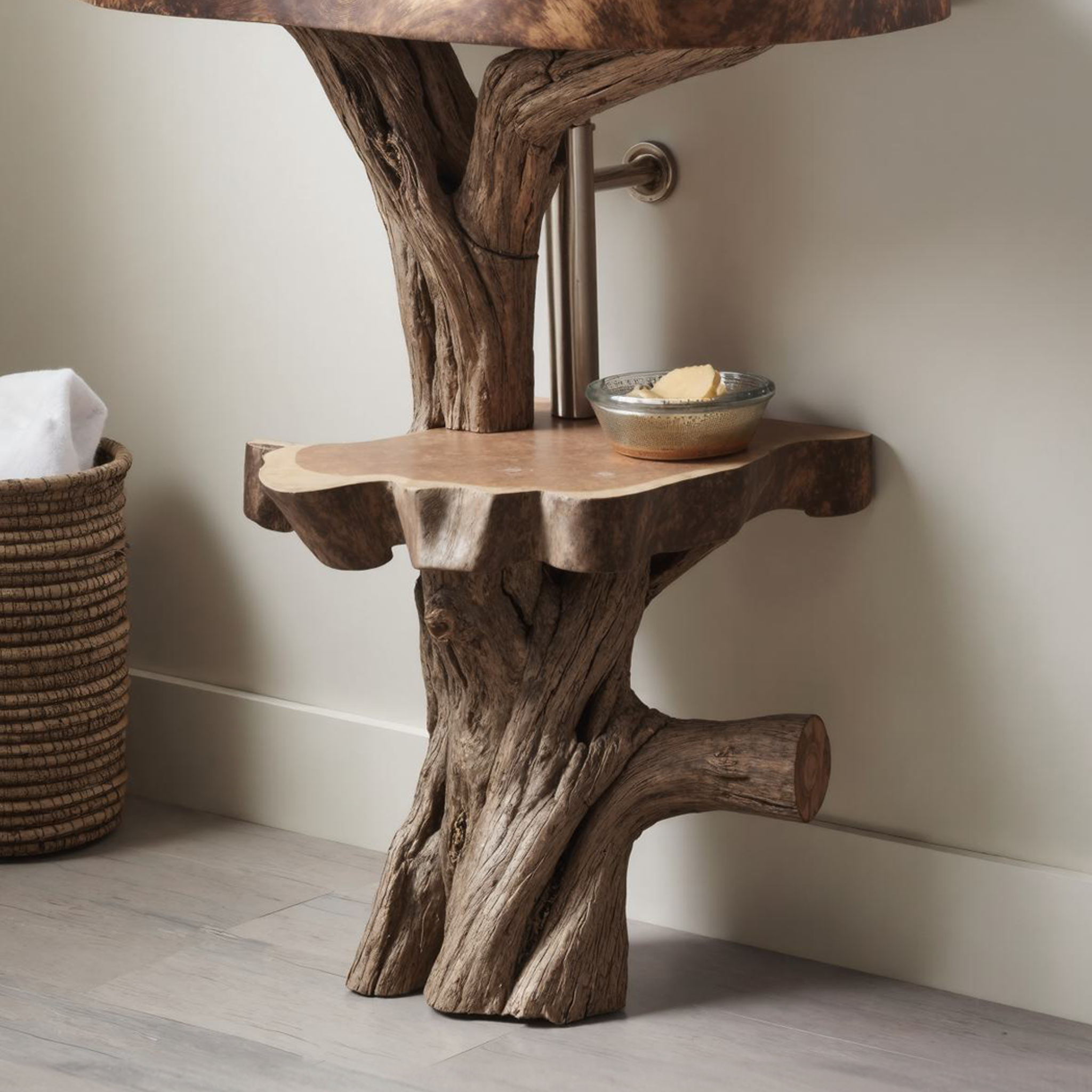 Solid Wood Bathroom Vanity SILDTBRV020