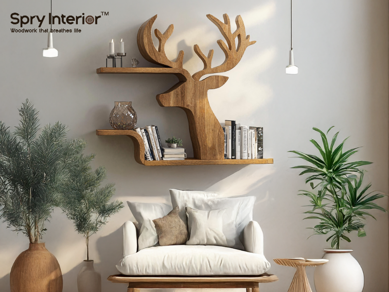 How Far Above a Couch Should Floating Shelves Be?