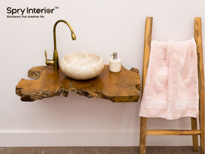 Double Floating Vanities Beyond Functionality to Artful Living