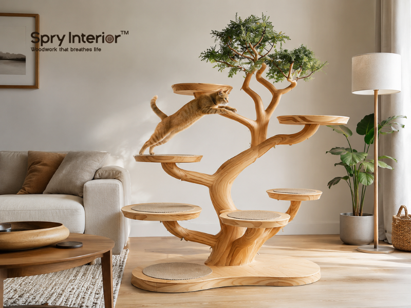 cat tree that looks like a tree