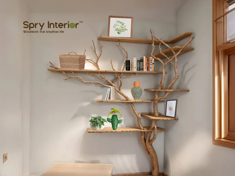 Handcrafted Wooden Coat Rack With Hidden Storage Celtic Tree Of Life Design