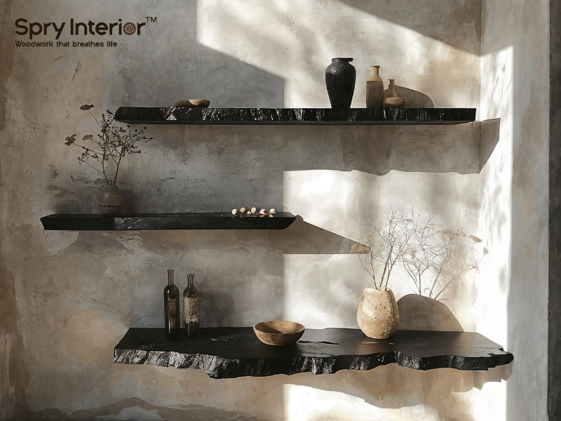 Long Wooden Shelf for Wall