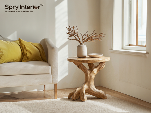 Rustic End Table Round: A Perfect Addition to Your Living Space