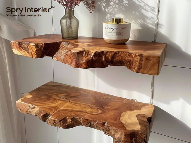 Corner Floating Shelves California - Perfect for Small Apartments