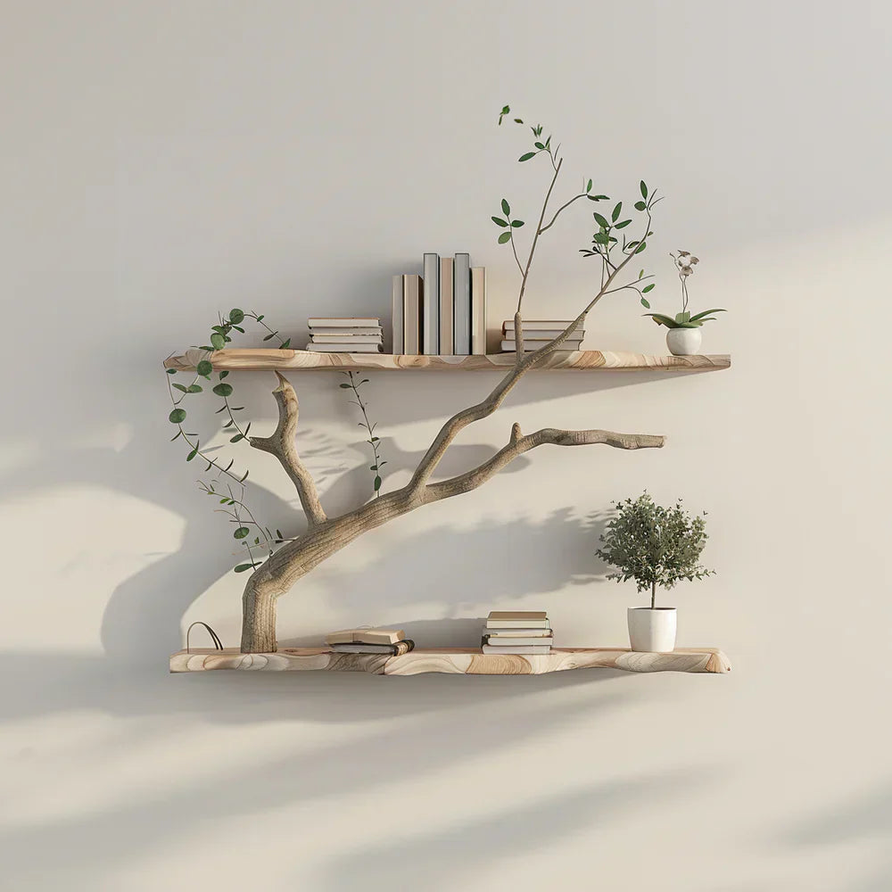 Wooden Tree Wall Shelves 2025 – Nature-Inspired Design for Your Home
