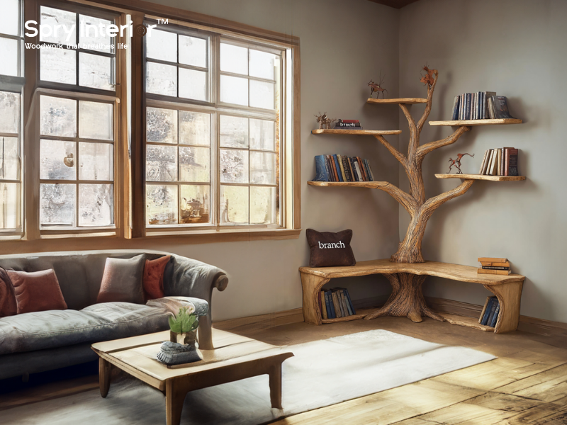 Can you put a bookcase in a corner?