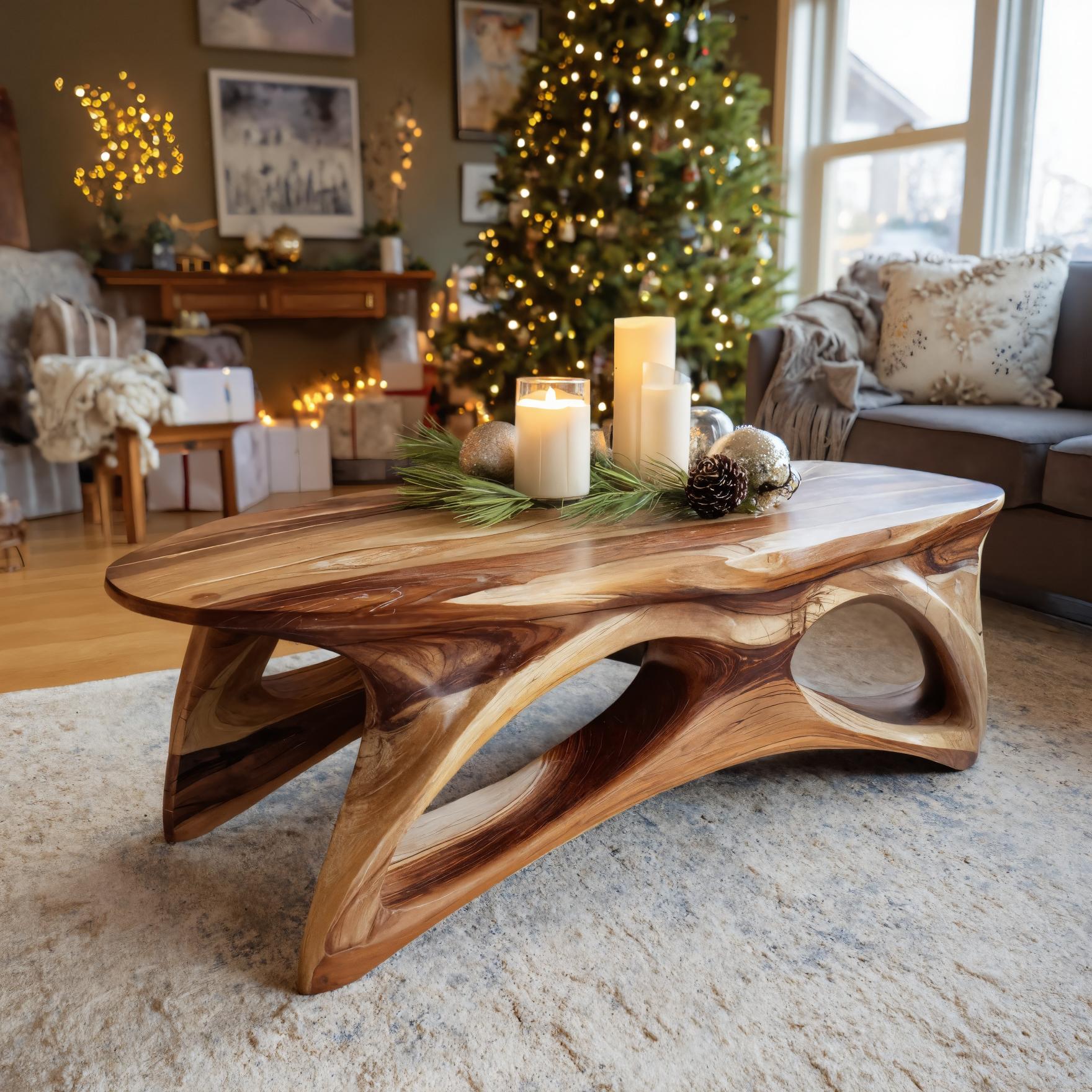 Organic Sculptural Coffee Table For Lounge Or Holiday Decoration SITHHNCM004