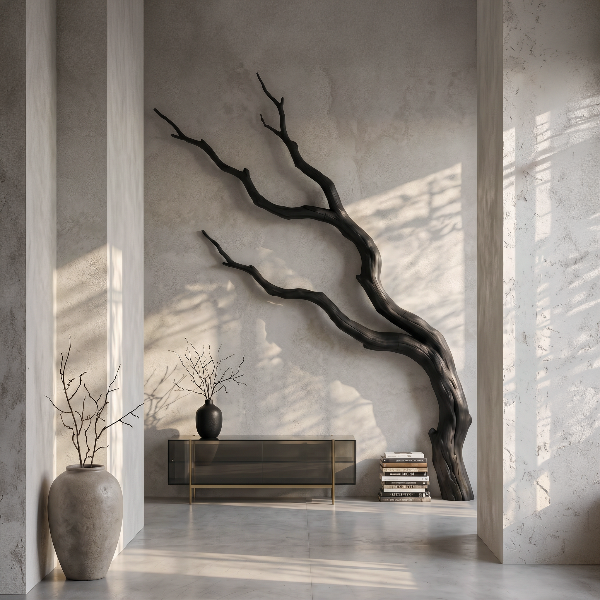 Contemporary Wall Decor Sculptural Branch Design For Living Room SINLSAWD131