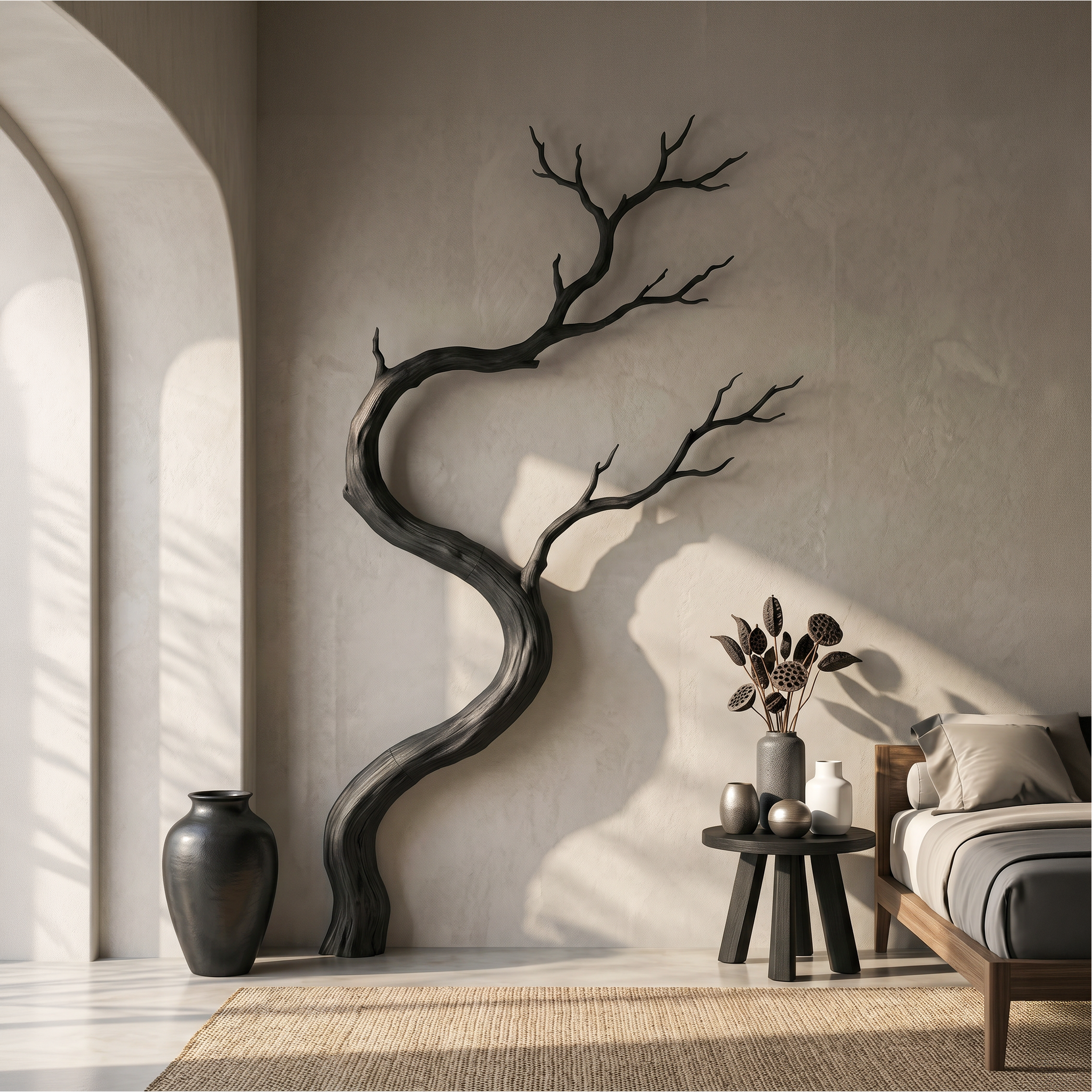Artisan Wall Decor Driftwood Branch Design For Living Room SINLSAWD121