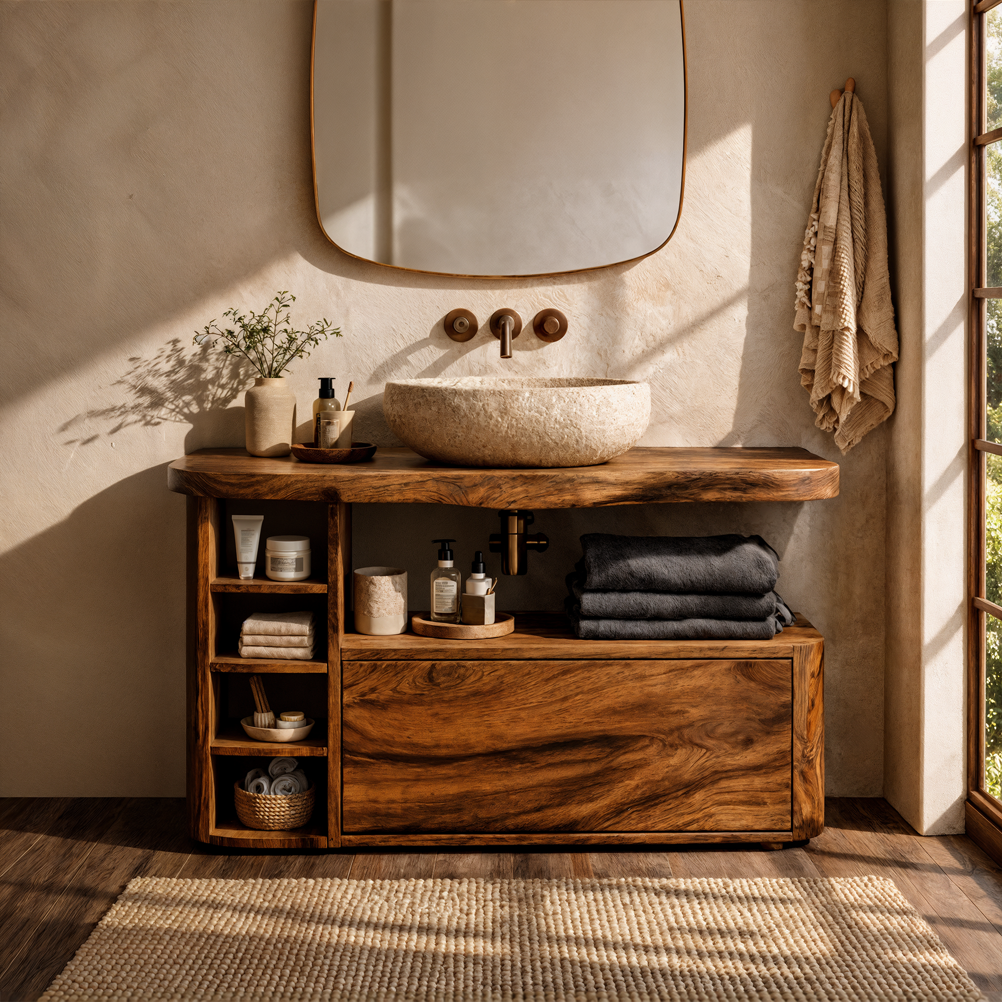 Contemporary Bathroom Vanity For Bathroom And Powder Room SINLKIBRV298