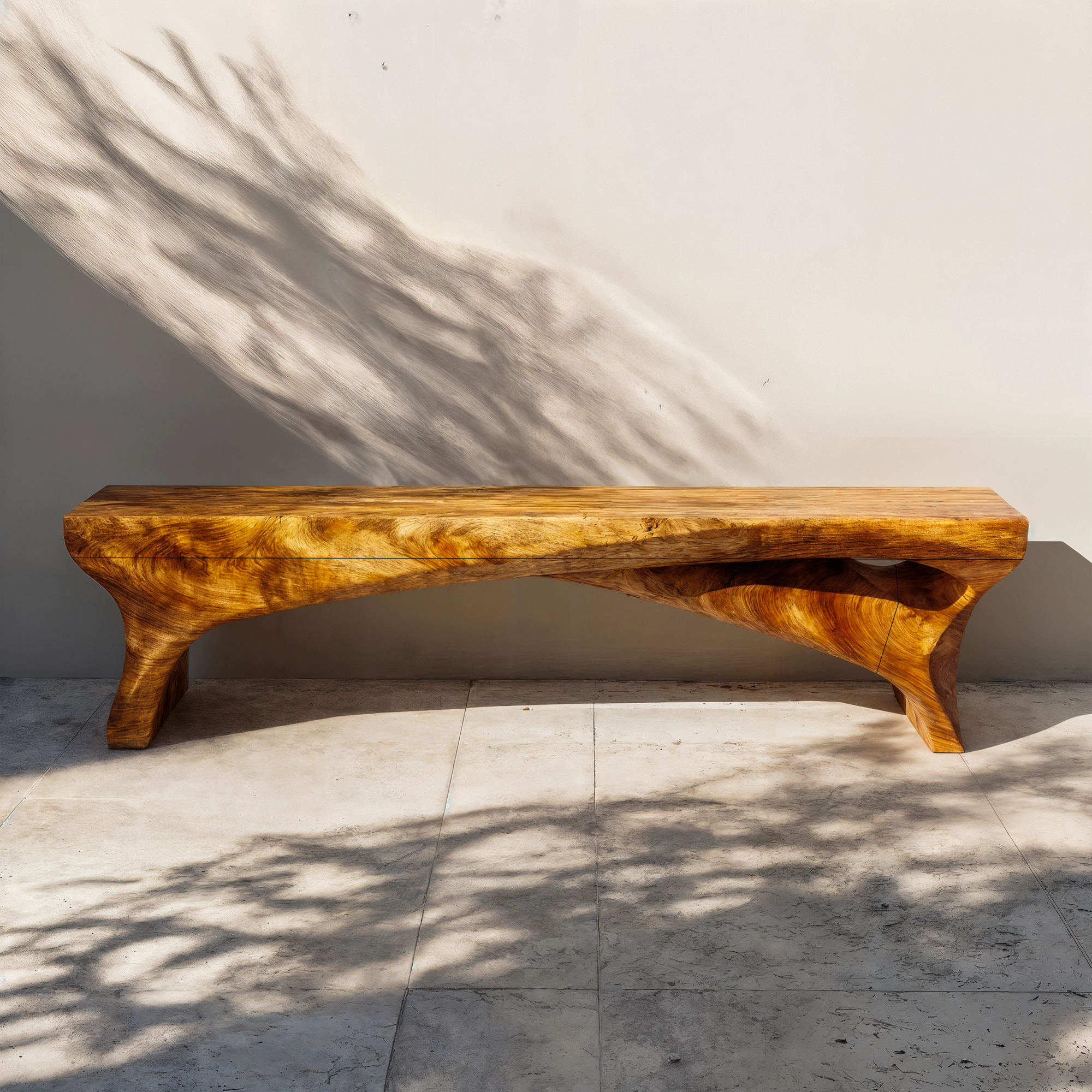 Minimal Rustic Bench Solid Wood Live Edge Structure Entryway Or Hallway SINLKIRS096