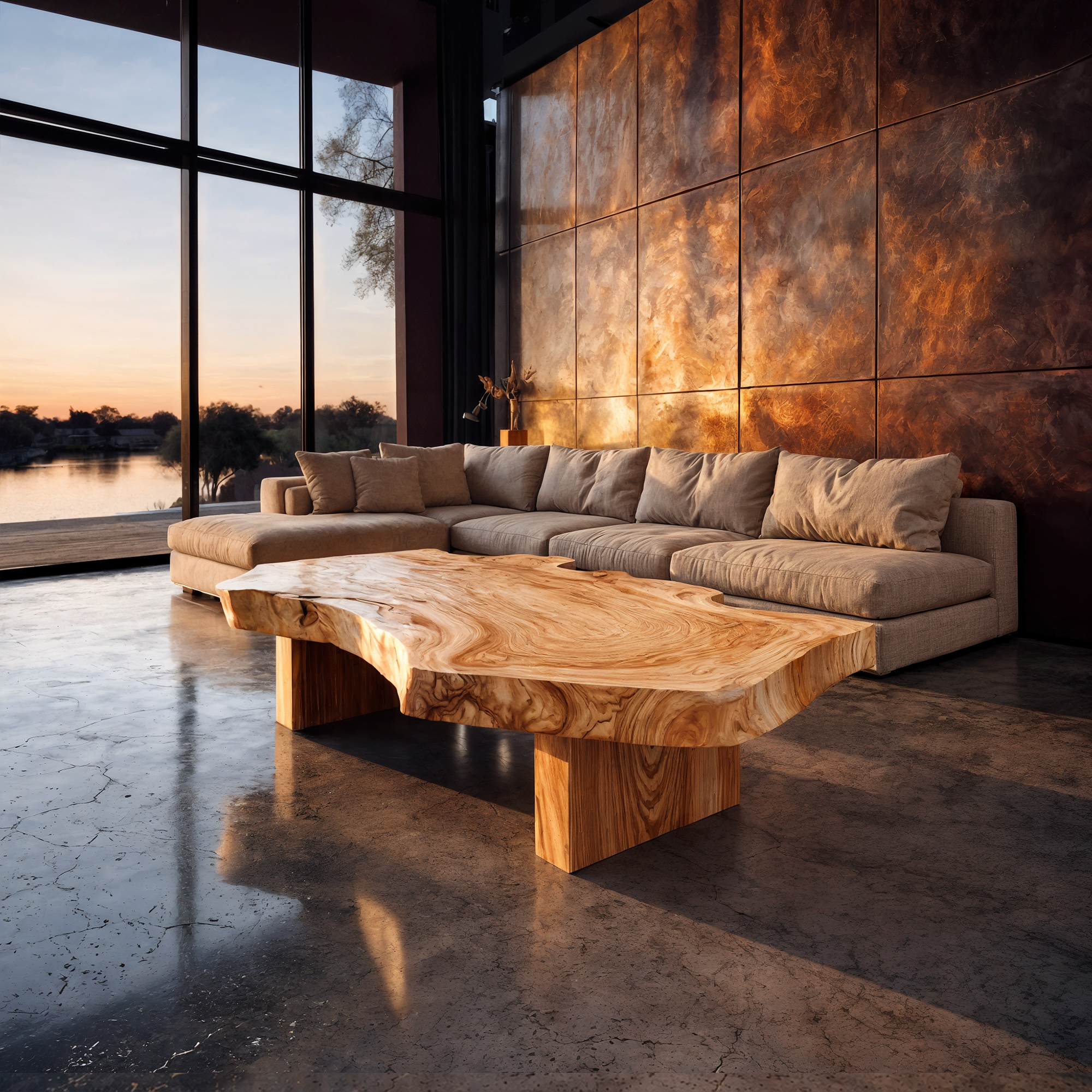 Rustic Art Coffee Table Living Room Or Studio Room SINLKICF138