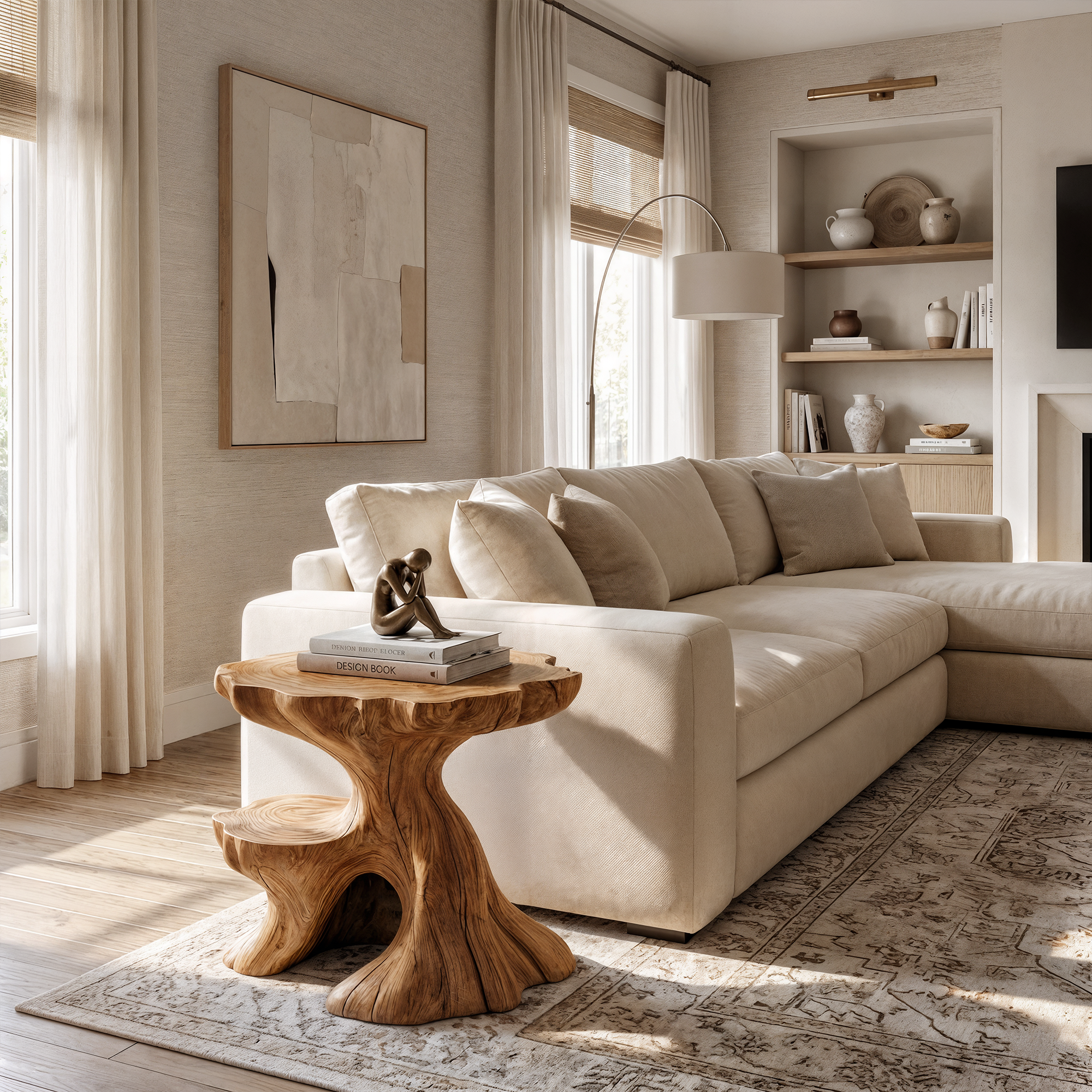 Farmhouse Side Table For Living Room And Bedroom SINLKIBT240