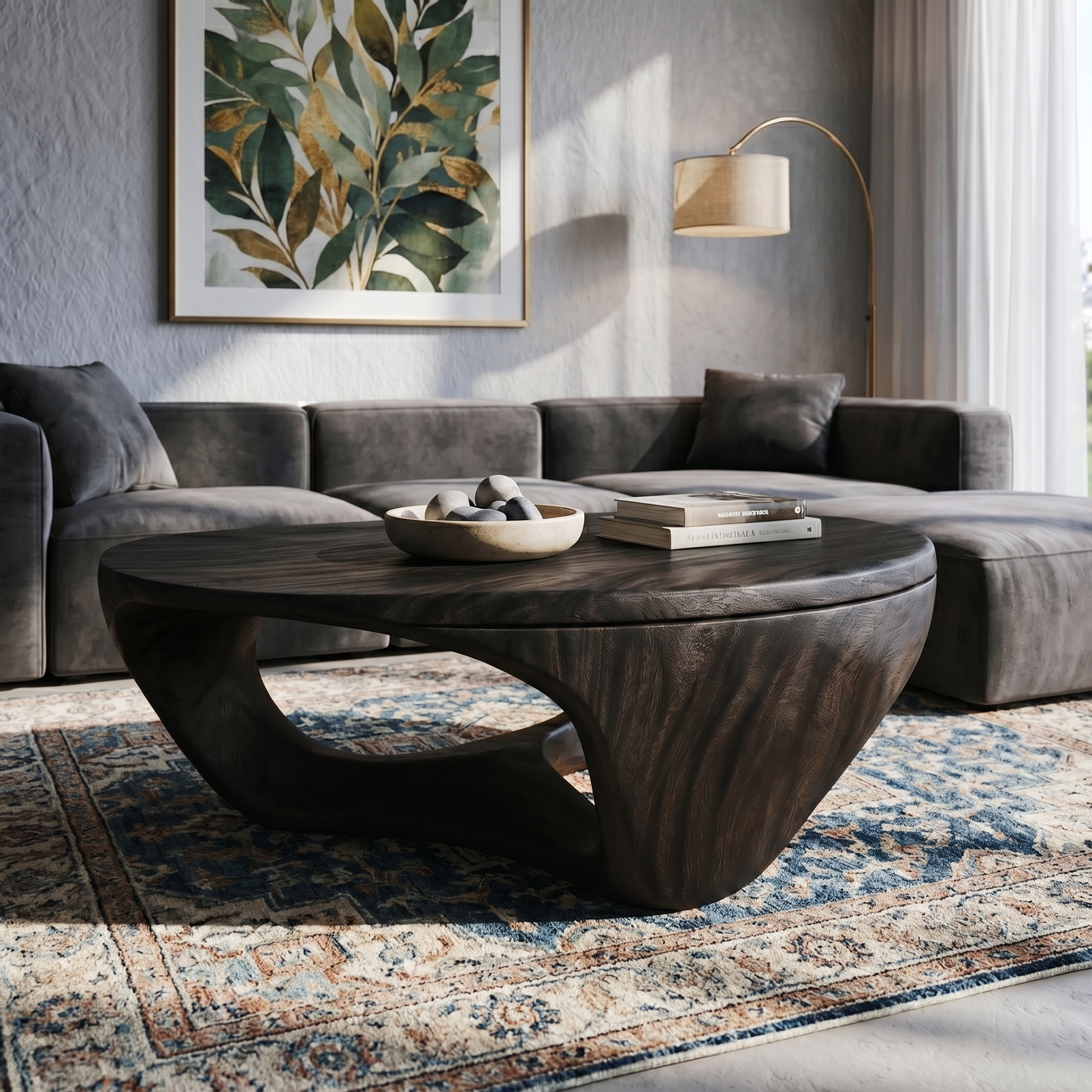 Contemporary Sculptural Coffee Table For Living Room And Lounge SINLKICF356