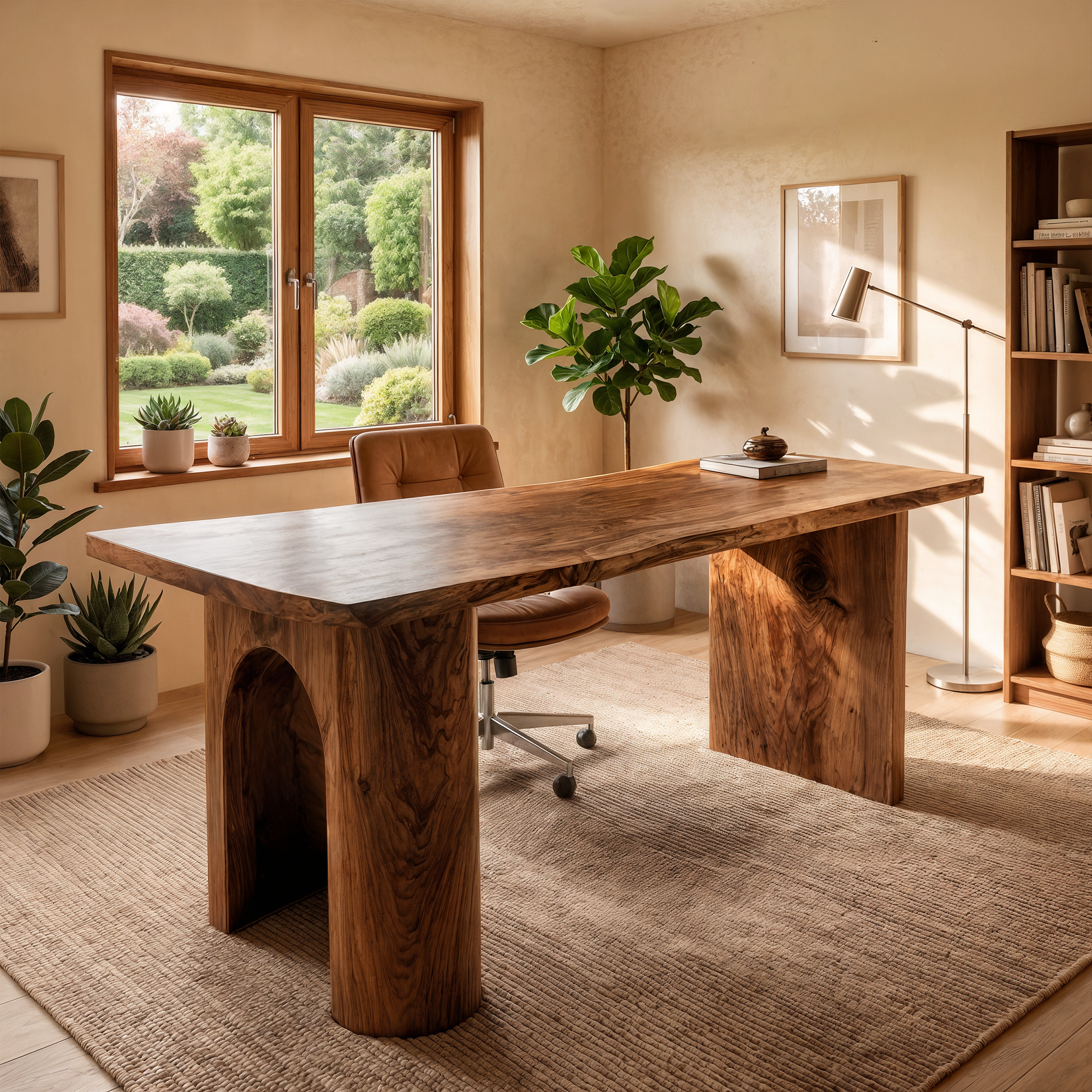 Handcrafted Executive Desk For Home Office And Professional Workspace SINLKIDK138