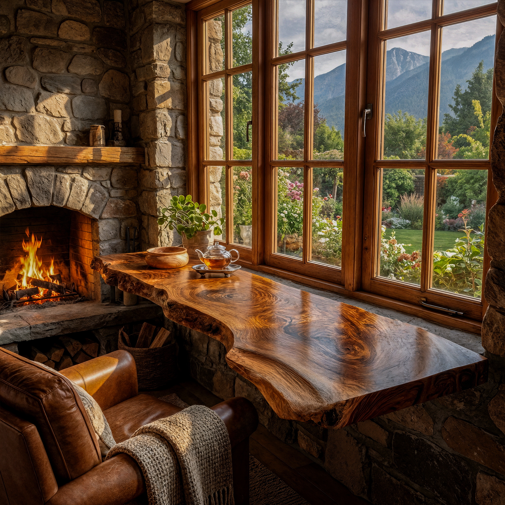 Contemporary Rustic Floating Shelf Solid Wood Live Edge Corner Design Kitchen And Living Room SINLKIFL524