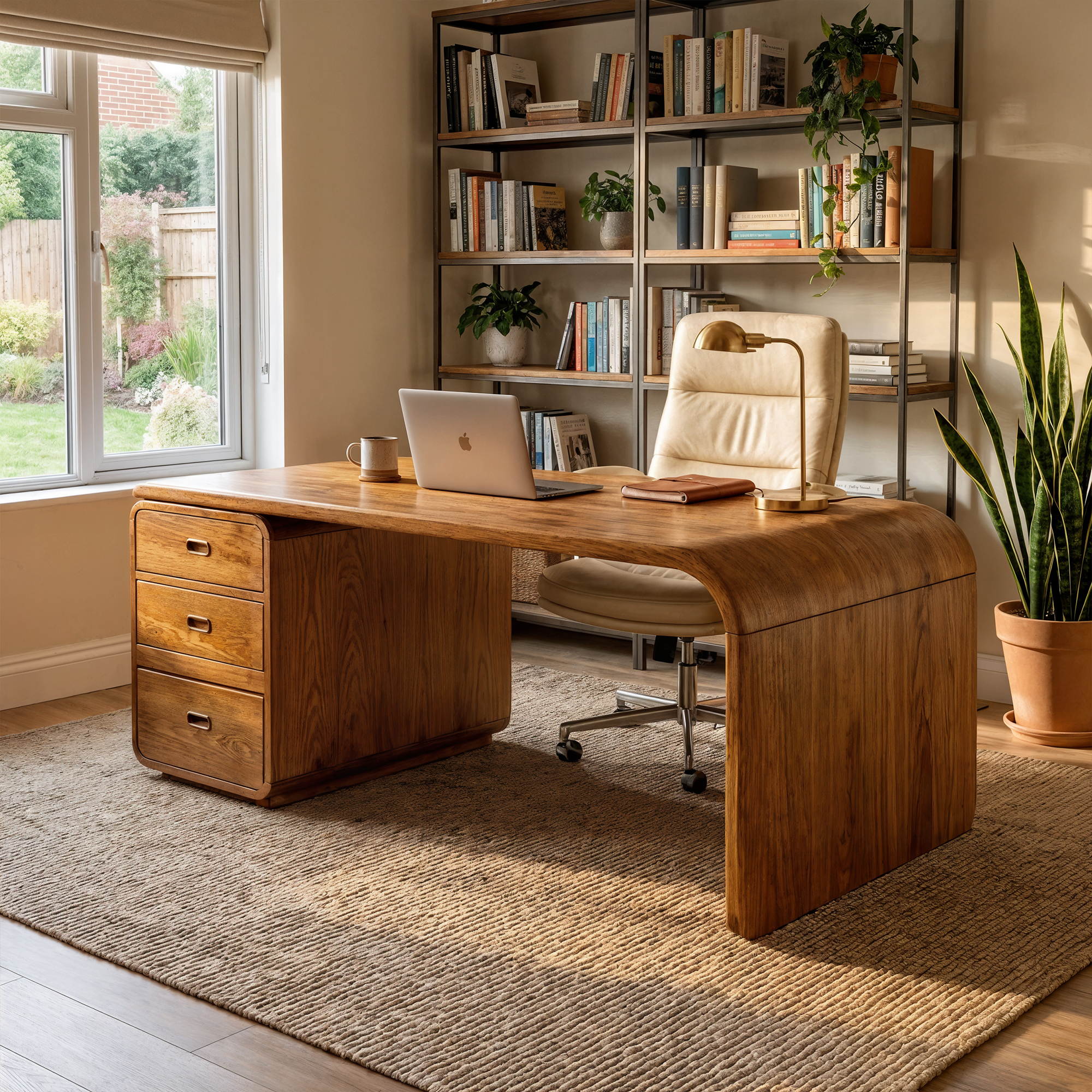 Japandi Harmony Writing Desk Bedroom And Work Room SINLKIDK061