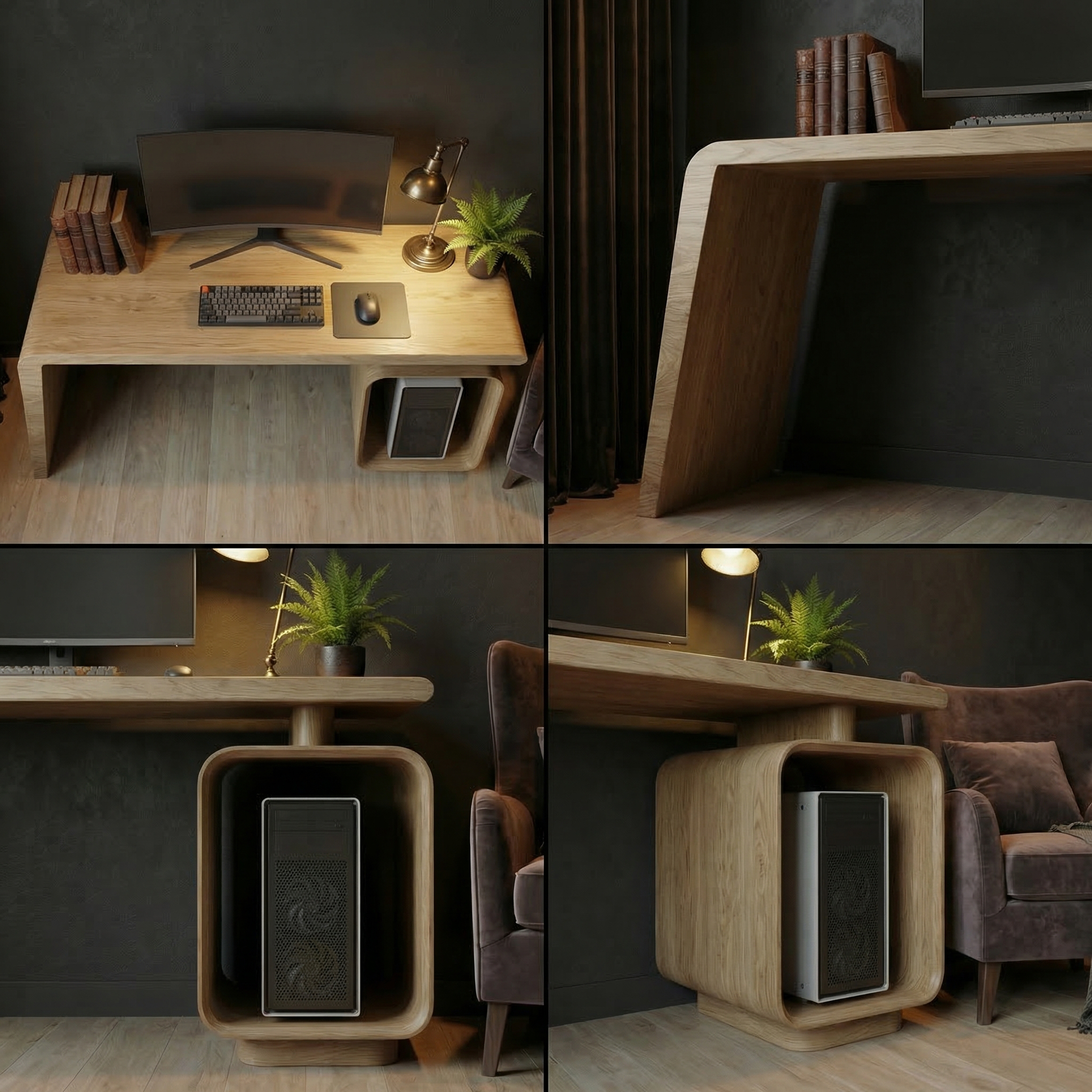 Modern Work Desk For Home Office And Study Room SINLSADK095