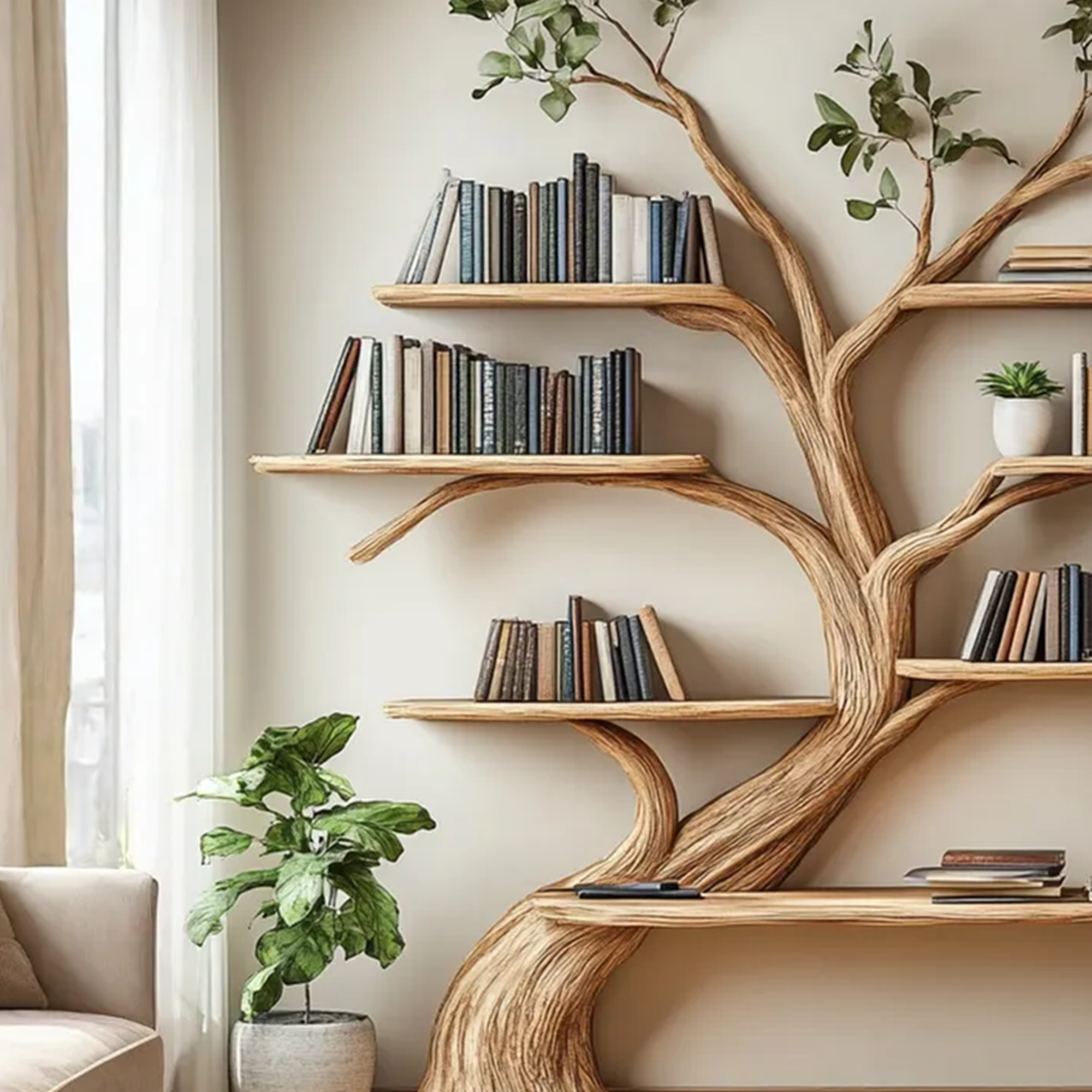 Driftwood Branch Shelf Floating Shelf Wall Mouted SINLTB121