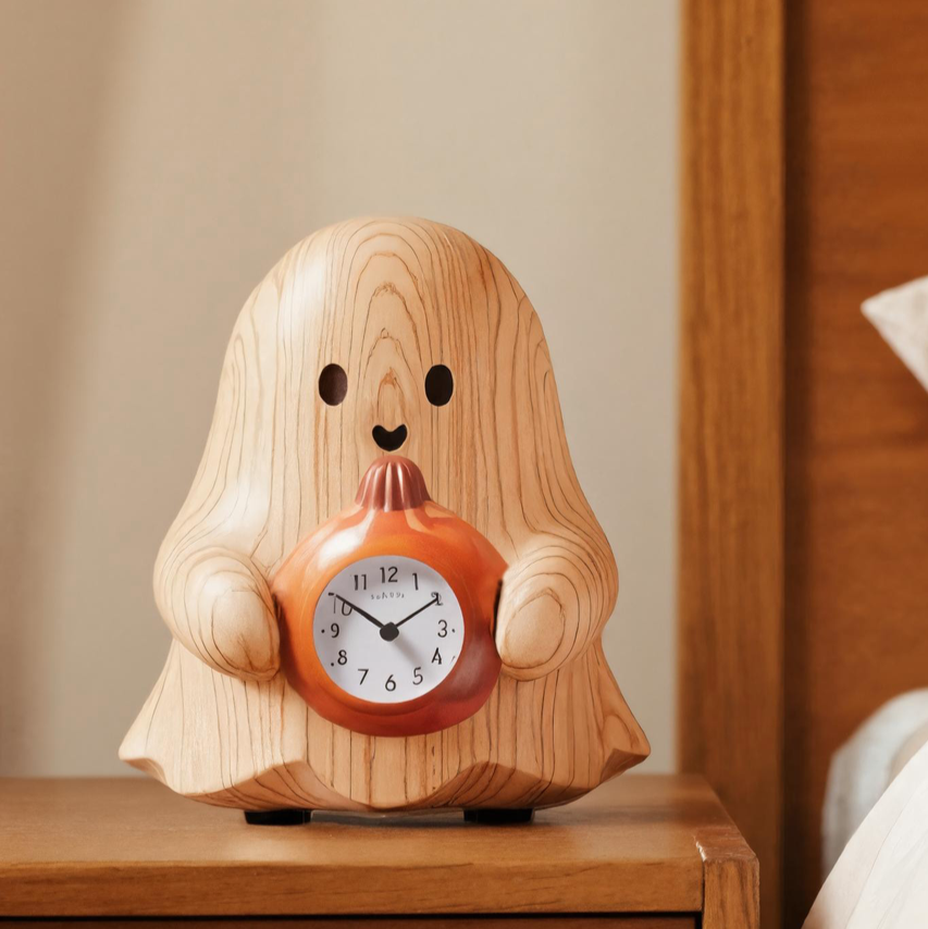 Halloween Wooden Ghost Clock For Bedroom Or Halloween Decor SITHHNHW001
