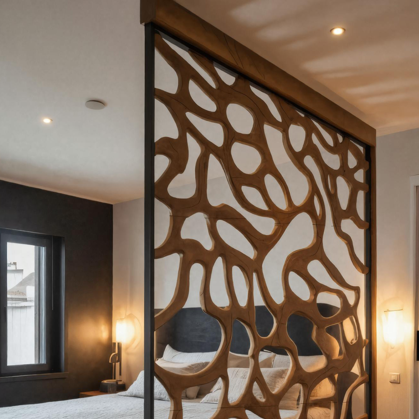 Modern Divider With Openwork For Bedroom SITHHNDVR005