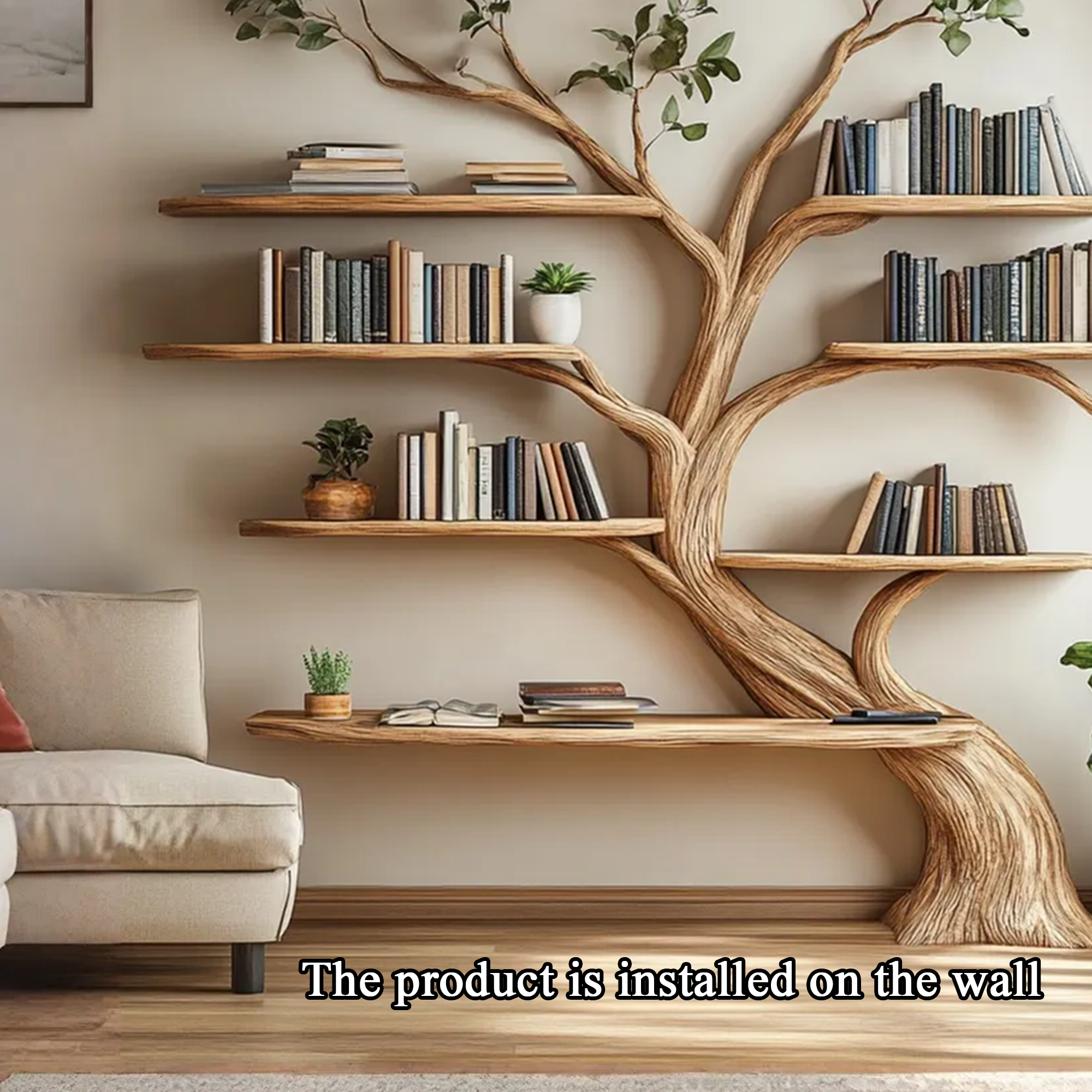Driftwood Branch Shelf Floating Shelf Wall Mouted SINLTB121