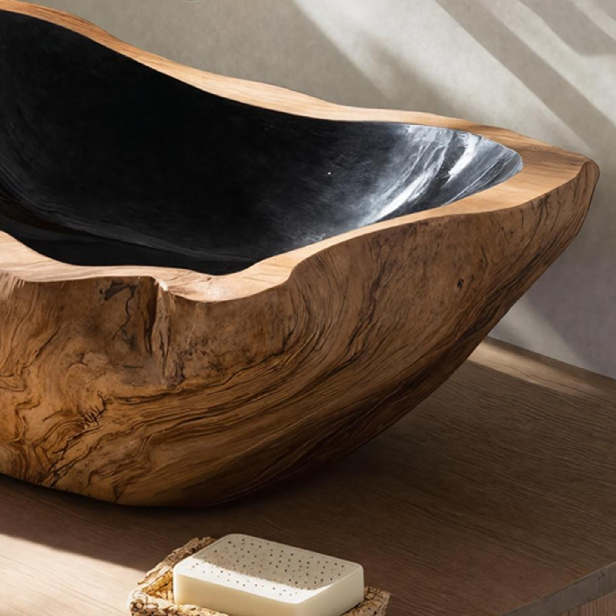 Farmhouse Solid Wood Sink For Warm Bathroom Interiors SILDTTNVS013