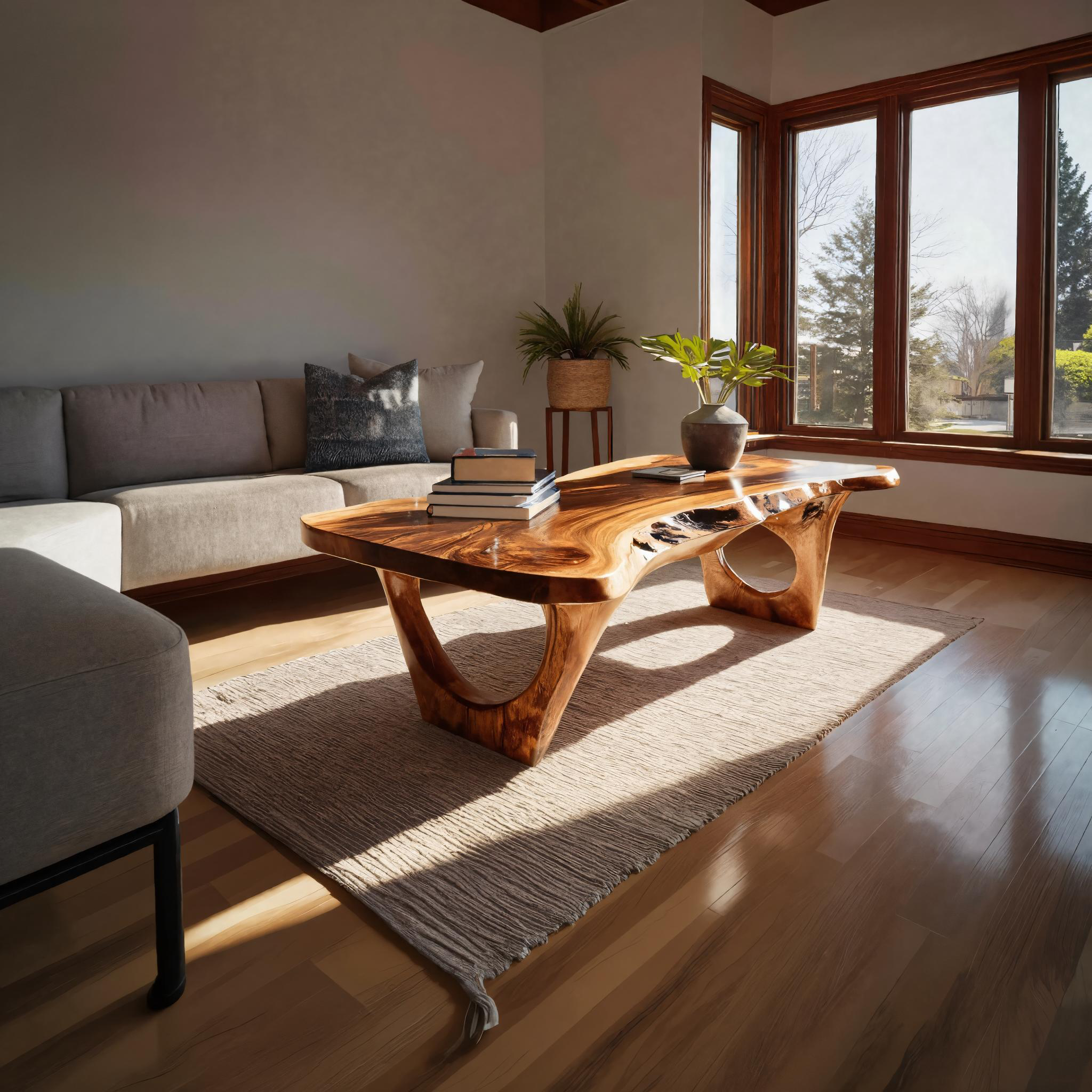 Contemporary Coffee Table Live Edge Design For Living Room RTTHTTCF024