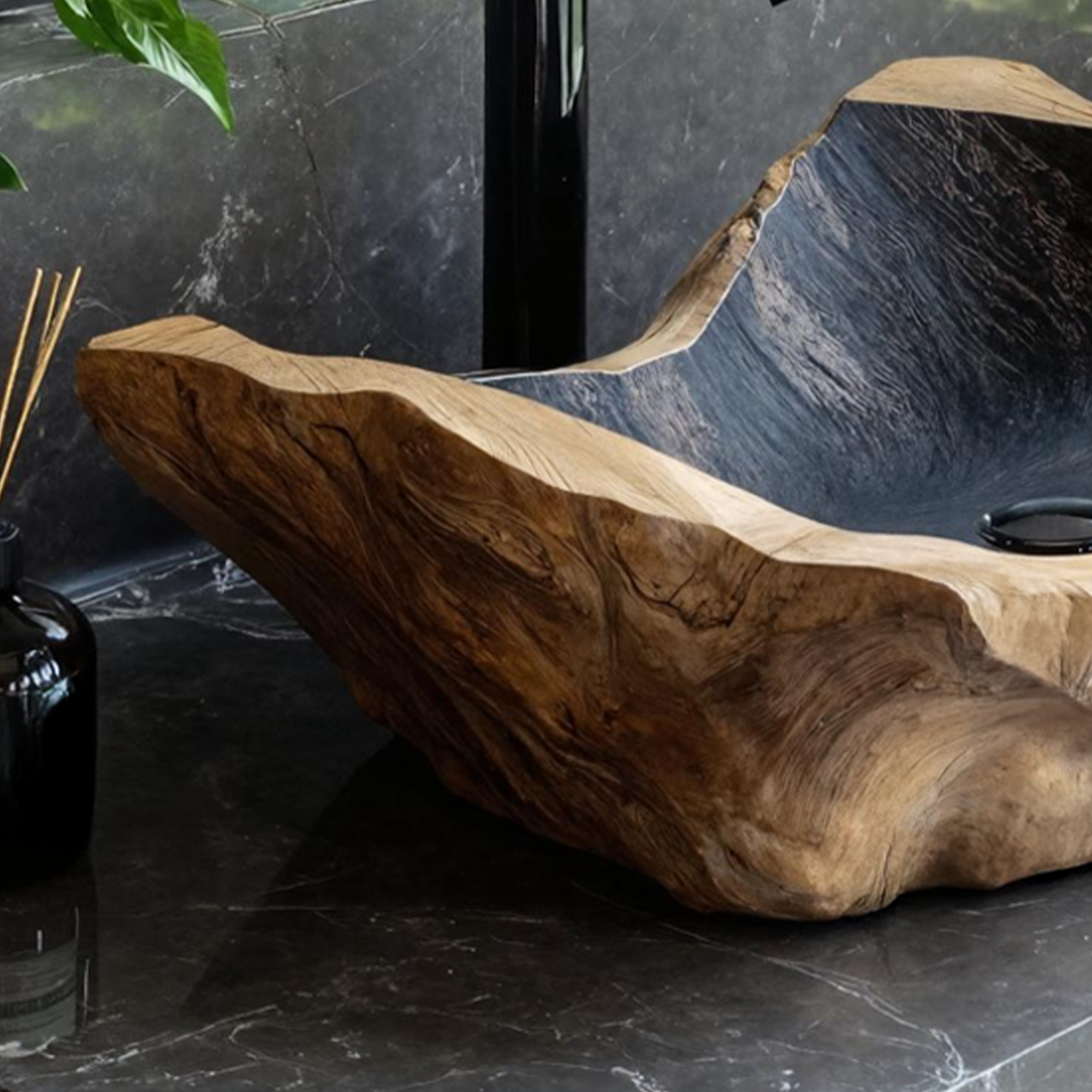 Handcrafted Wood Wash Basin For Unique Bathroom Look SILDTTNVS015