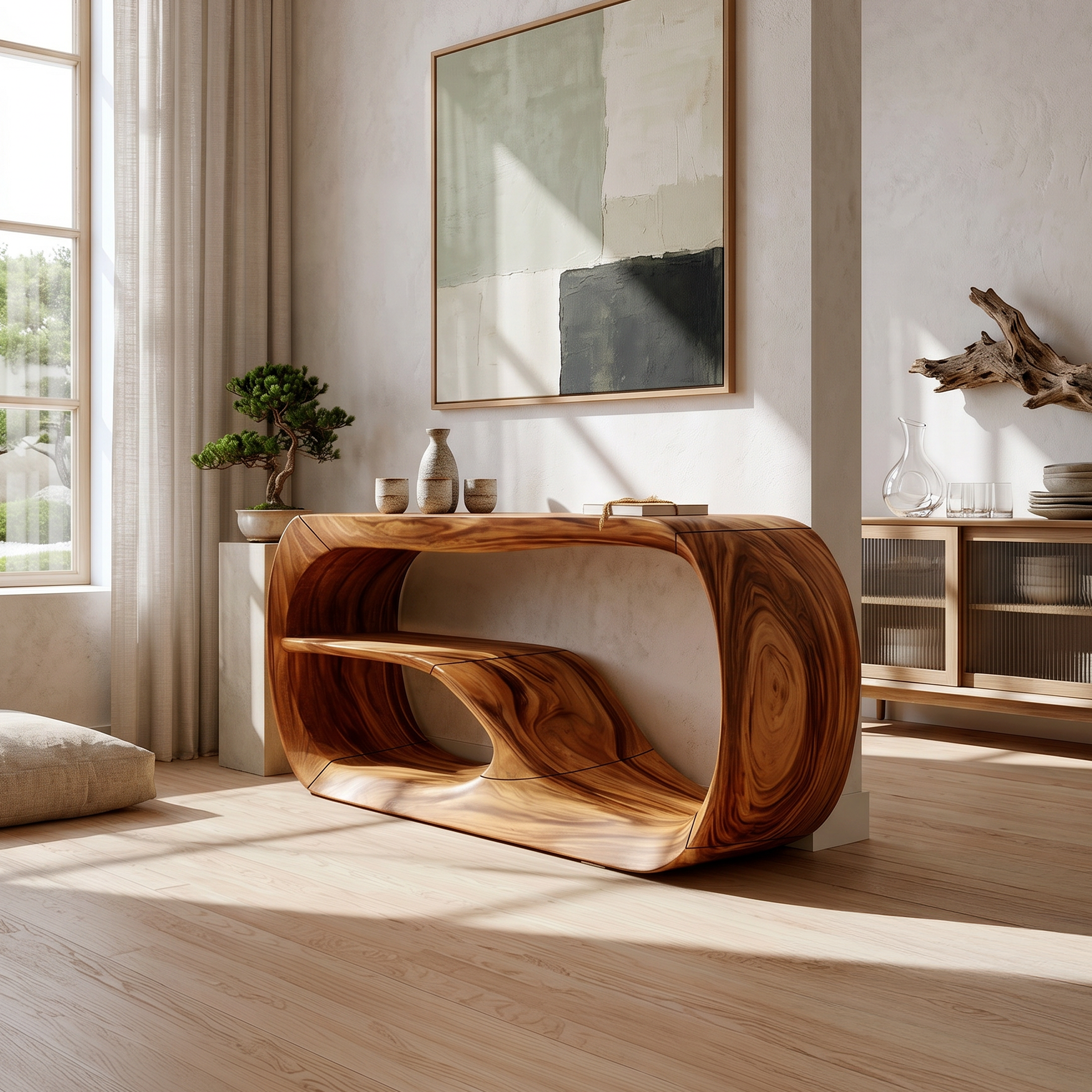 Modern Wooden Console Table For Entryway Furniture SILDTTRCS049