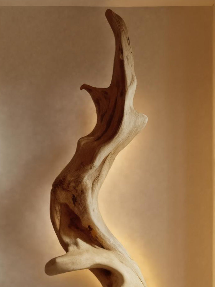 Rustic Organic Wall Lamp Sculpture For Living Room SITHHNLAM016