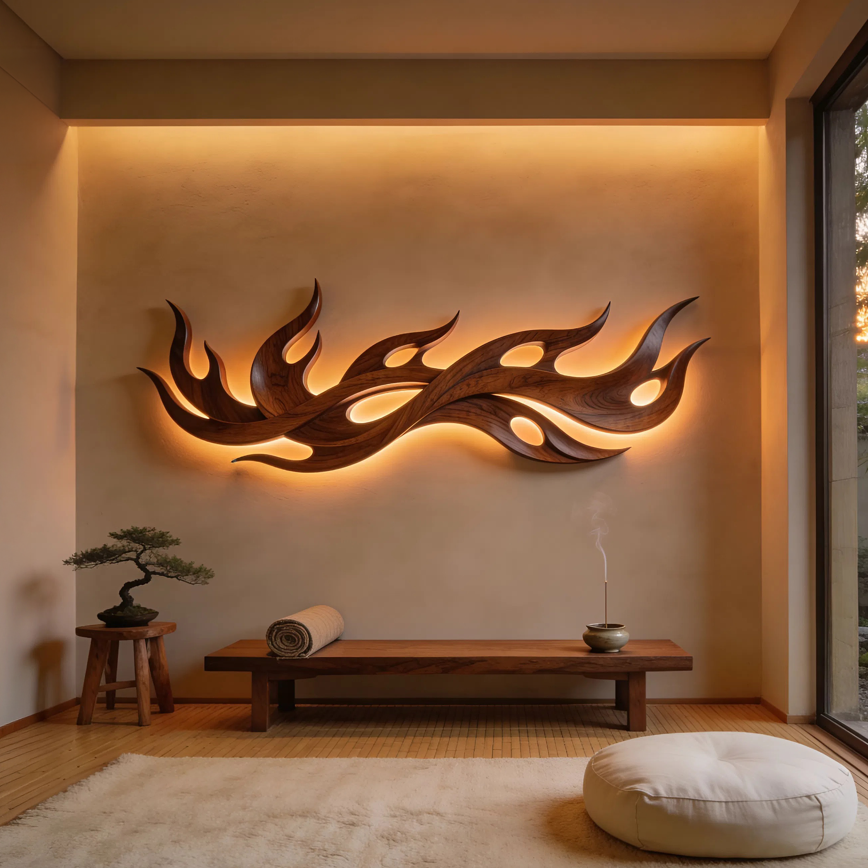 Scandinavian Statement Wall Decor For Penthouse Interior Space SILDTTNWA103