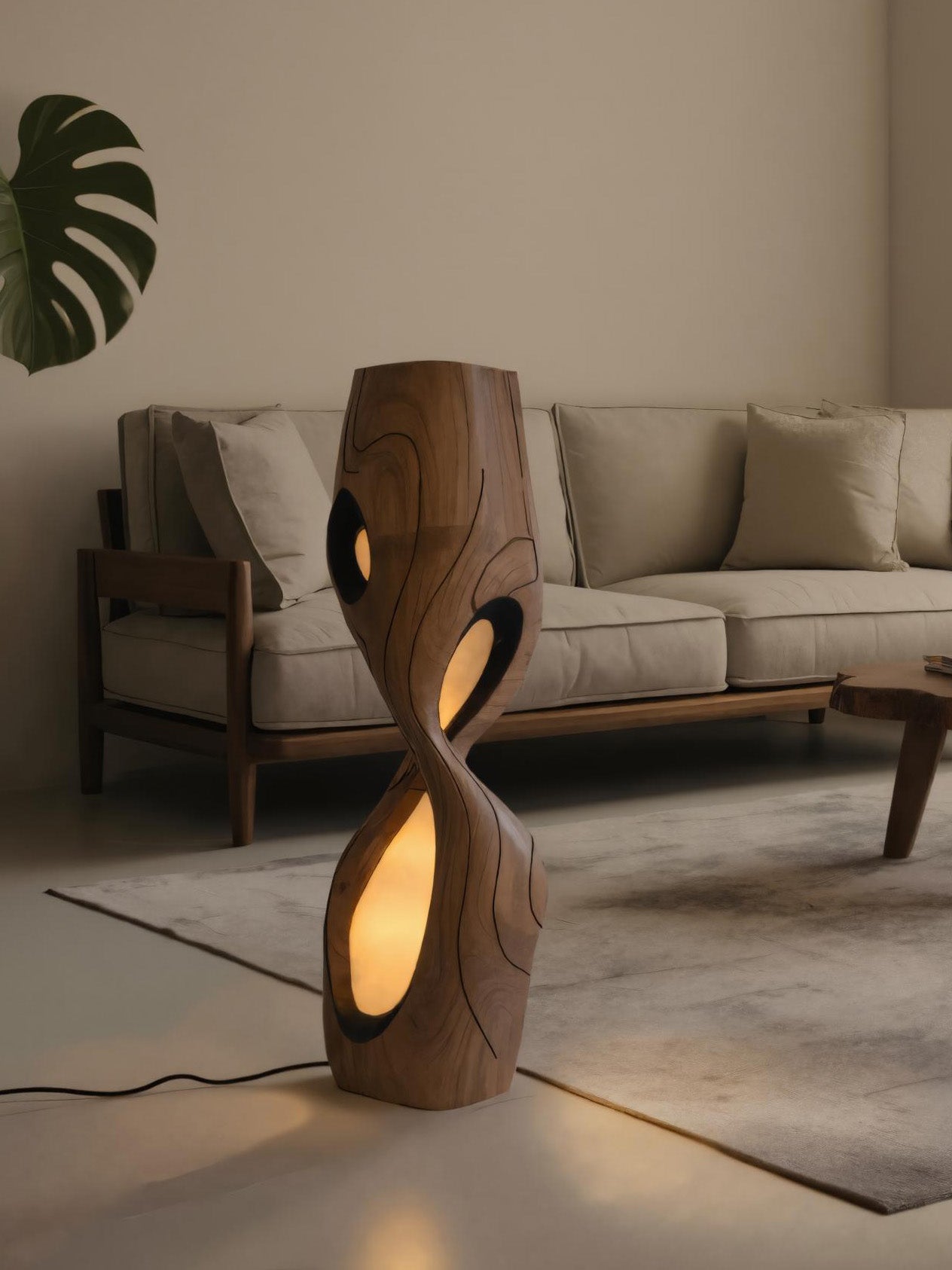 Modern Sculptural Floor Lamp For Living Room Or Bedroom SITHHNLAM019