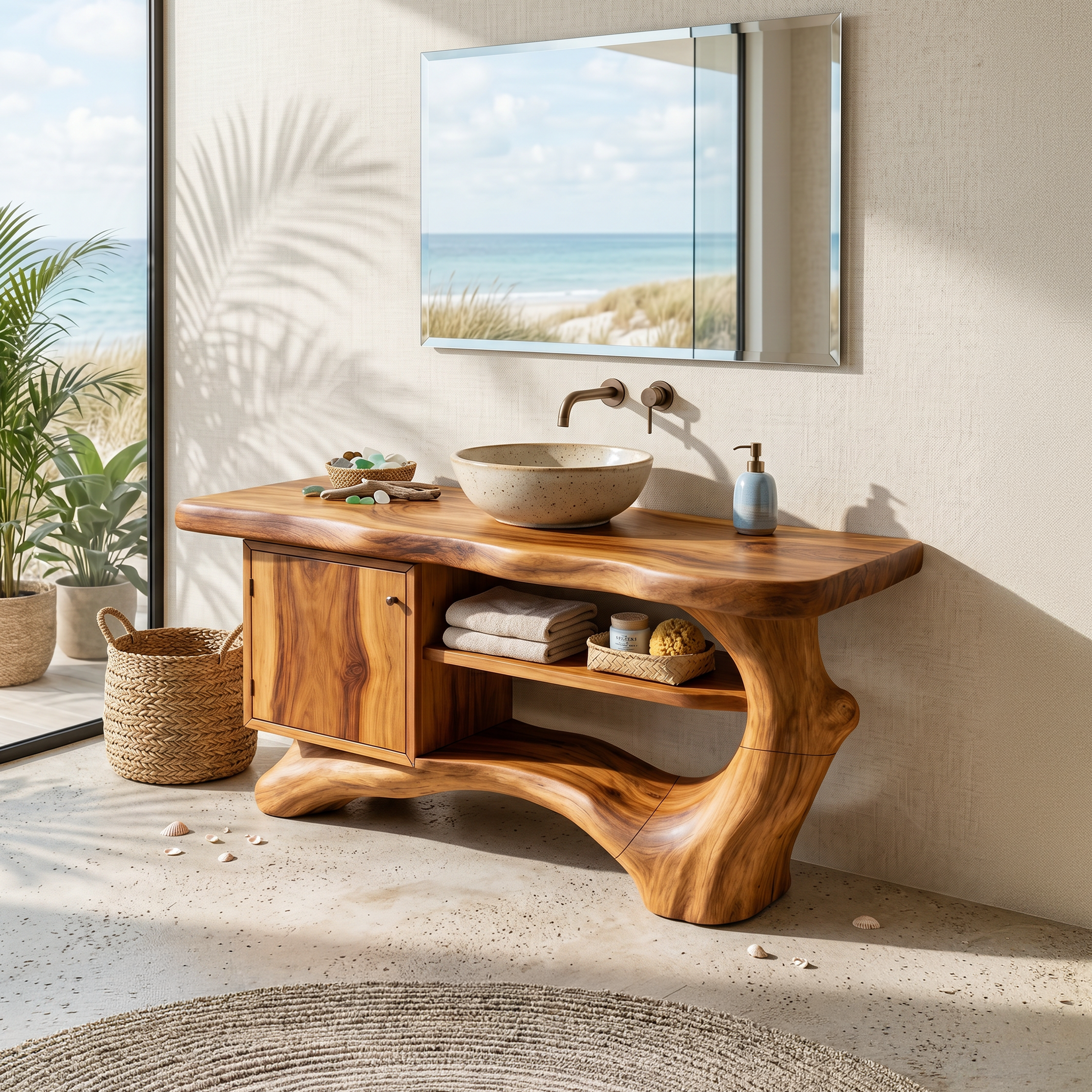 Contemporary Floating Vanity For Small Bathroom Space SILDTTNBRV063