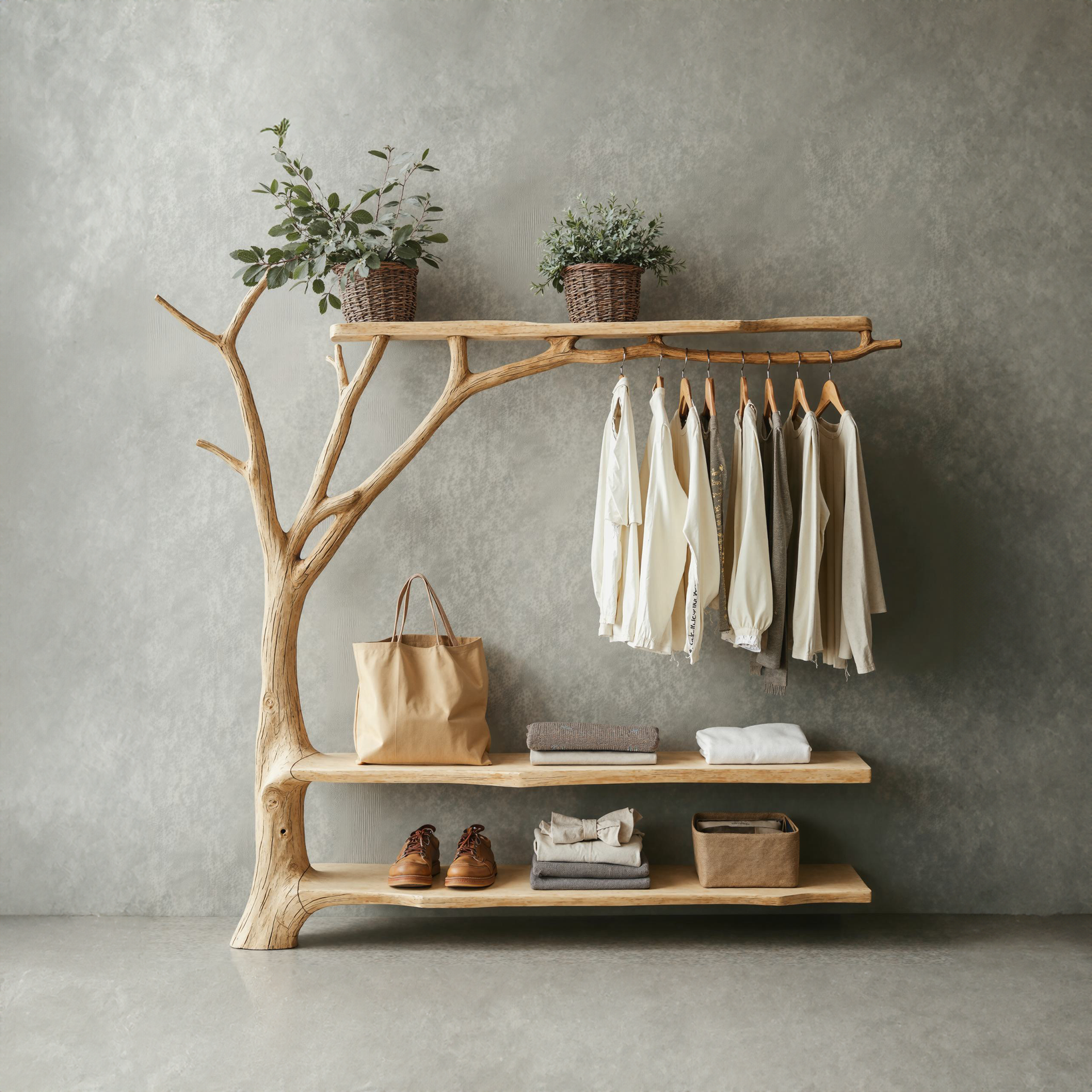 clothes rack for hanging plants Standing Branch Wall Hanger Hanging Clothes Rack Coat Hanger SINLTB098