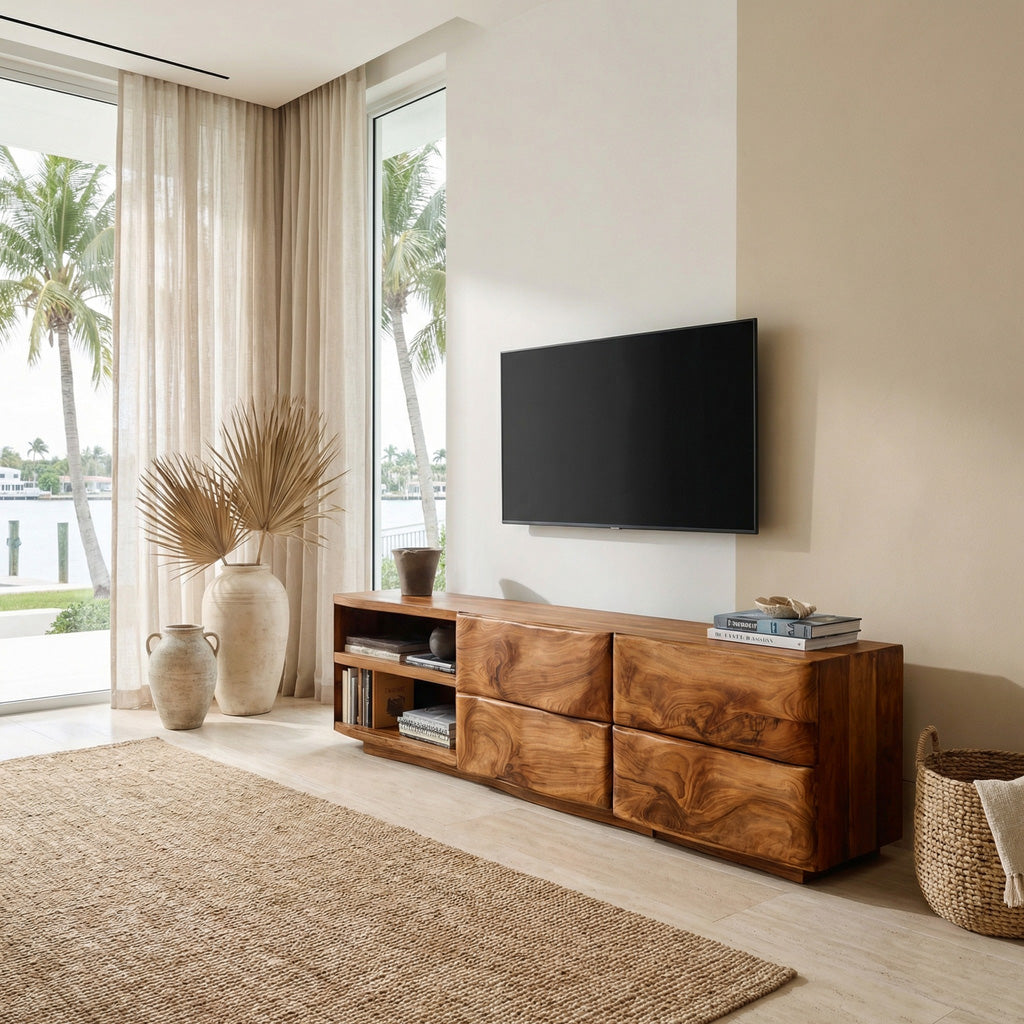 Quiet Luxury Low Sideboard Console For Living Room RTTHHNSD021