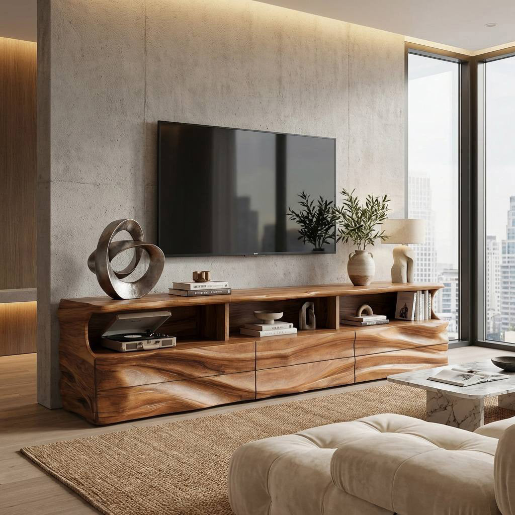 Modern Wooden TV Cabinet For Apartment Interior RTTHHNTVC102