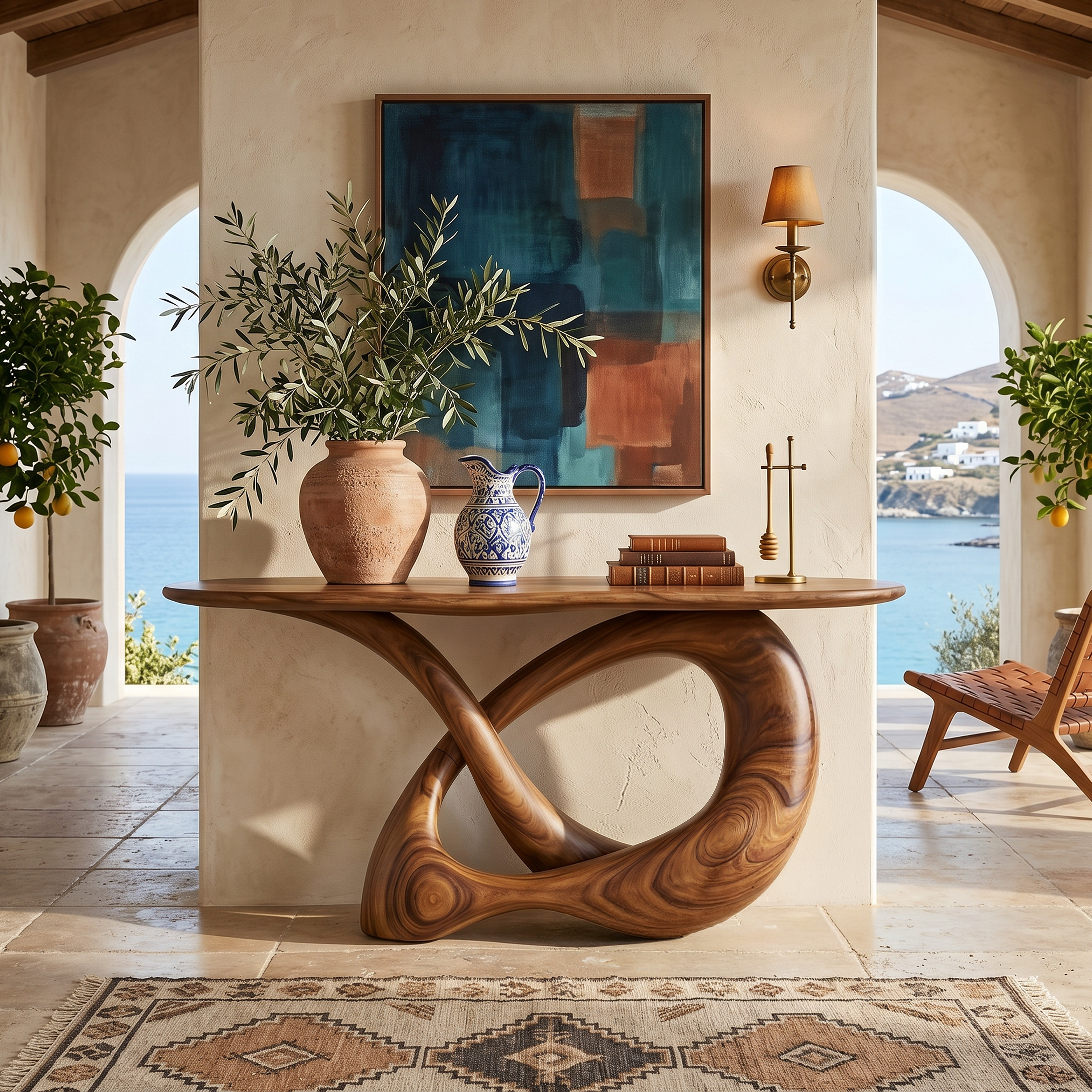 Modern Infinity Console Table Designer Interior SILDTTRCS078