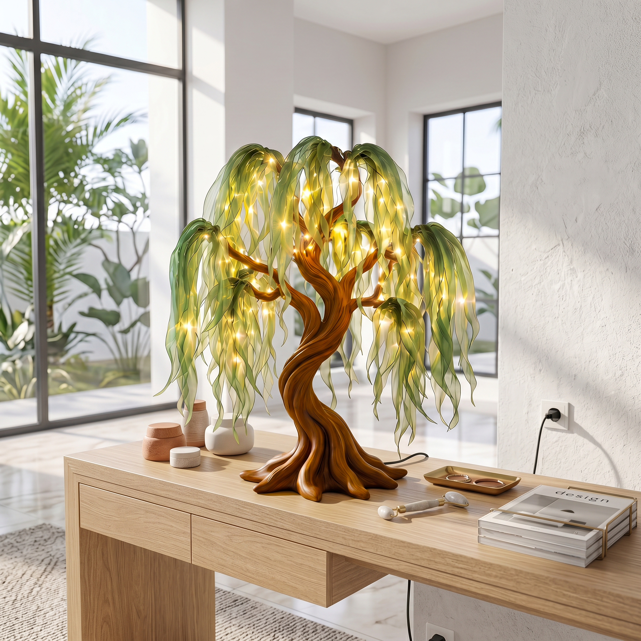 Contemporary Sculptural Tree Table Lamp For Living Room SINLSATL019