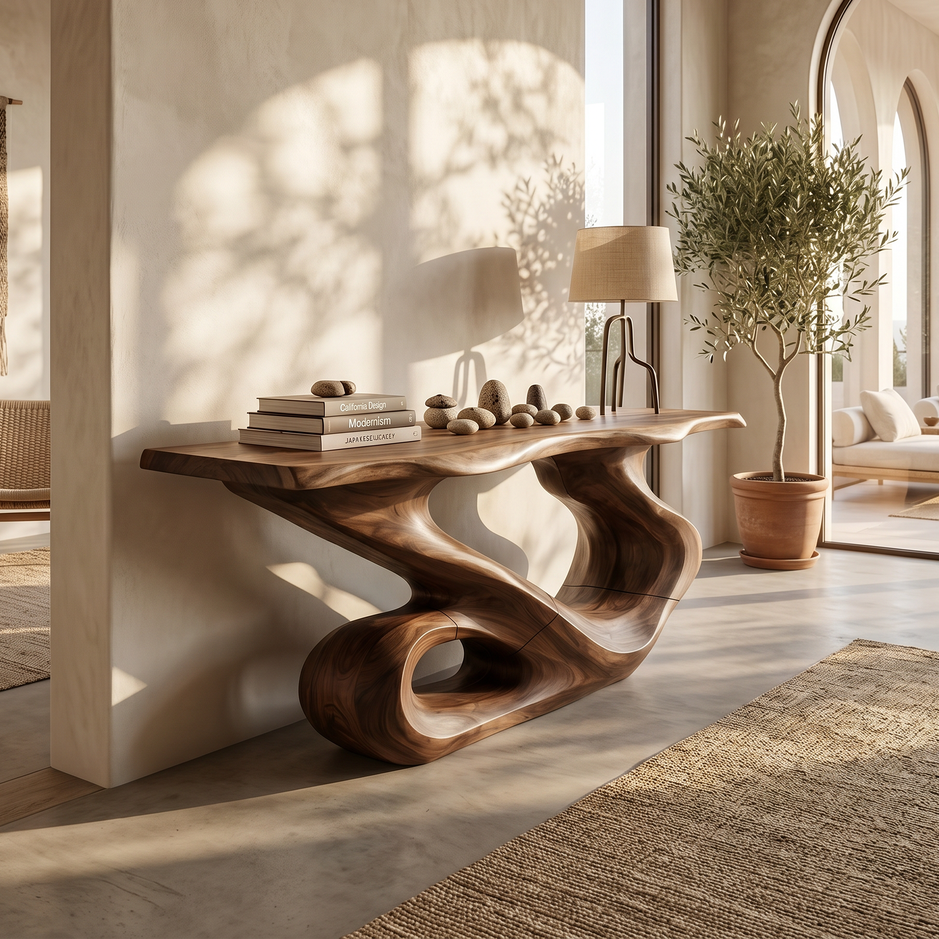 Rustic Live Edge Console Table Modern Residence SILDTTRCS085
