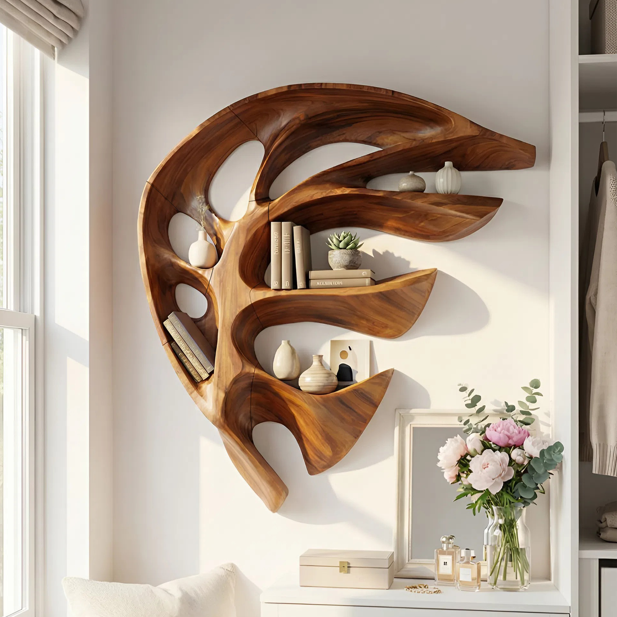 Modern Wall Mounted Shelf For Kitchen Storage SILDTTNWMS046