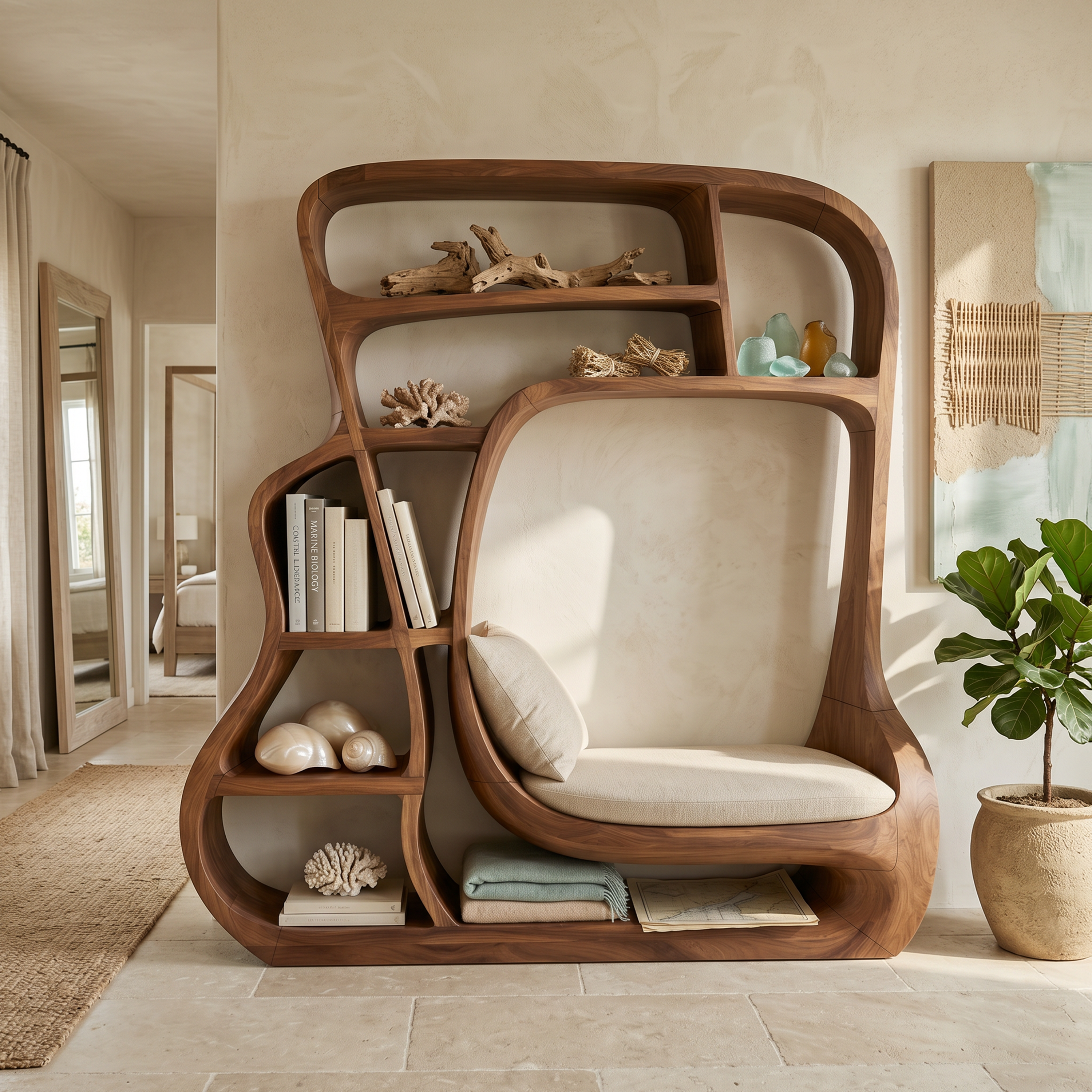 Minimalist Storage Bookcase For Modern Bedroom Interior SILDTTNBS053