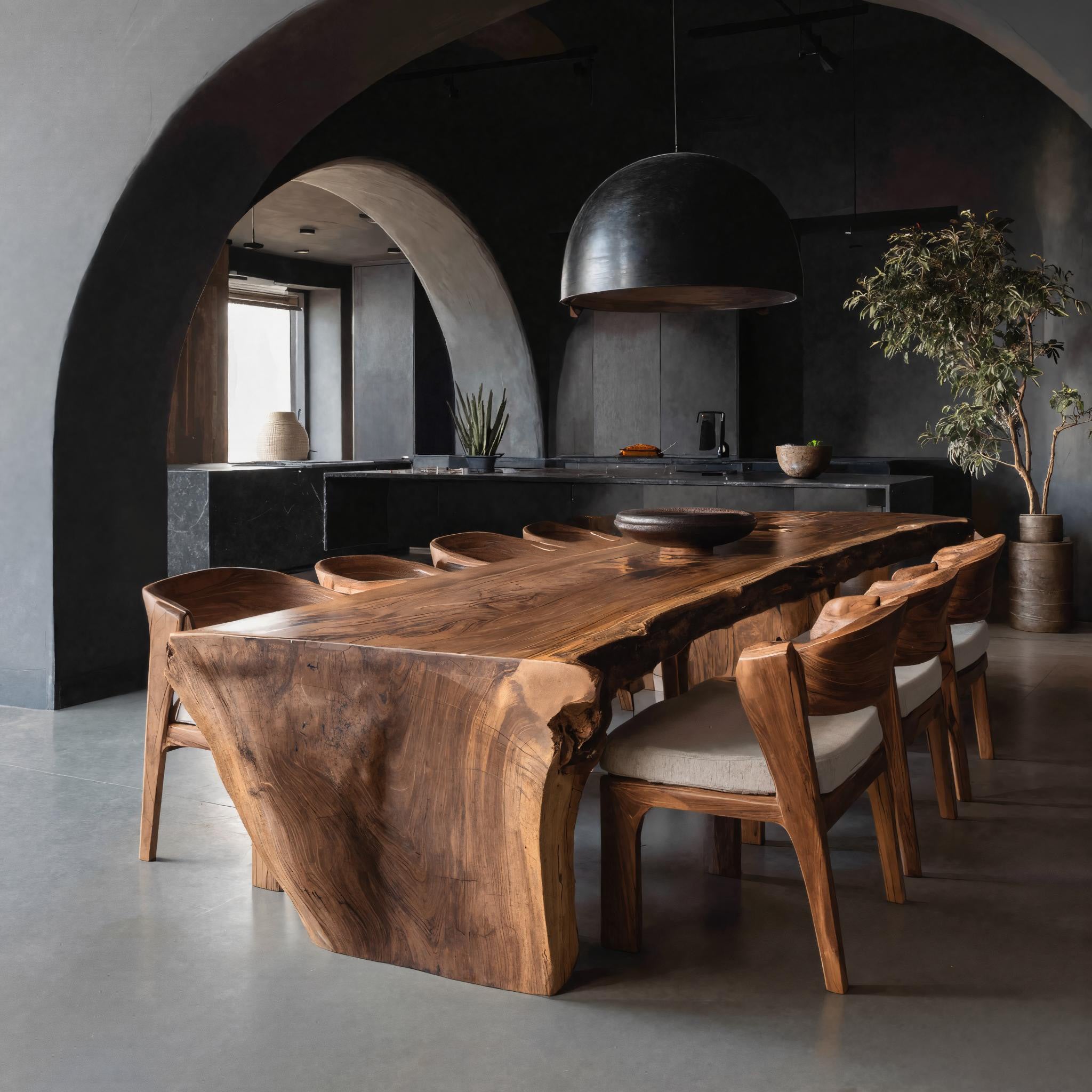 Organic Wabi Sabi Dining Table For Dining Room RTTHHNDN040