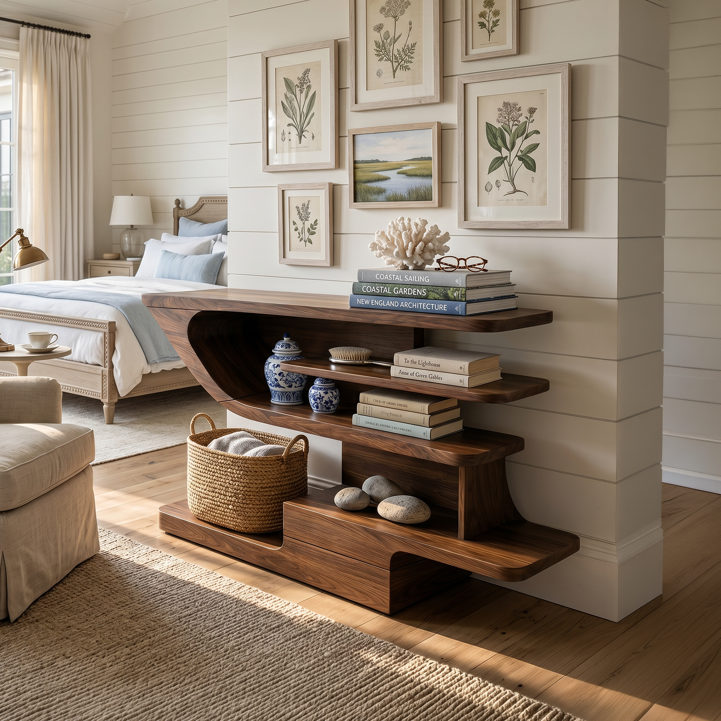 Modern Open Shelf Console Table Luxury Living Room SILDTTRCS073