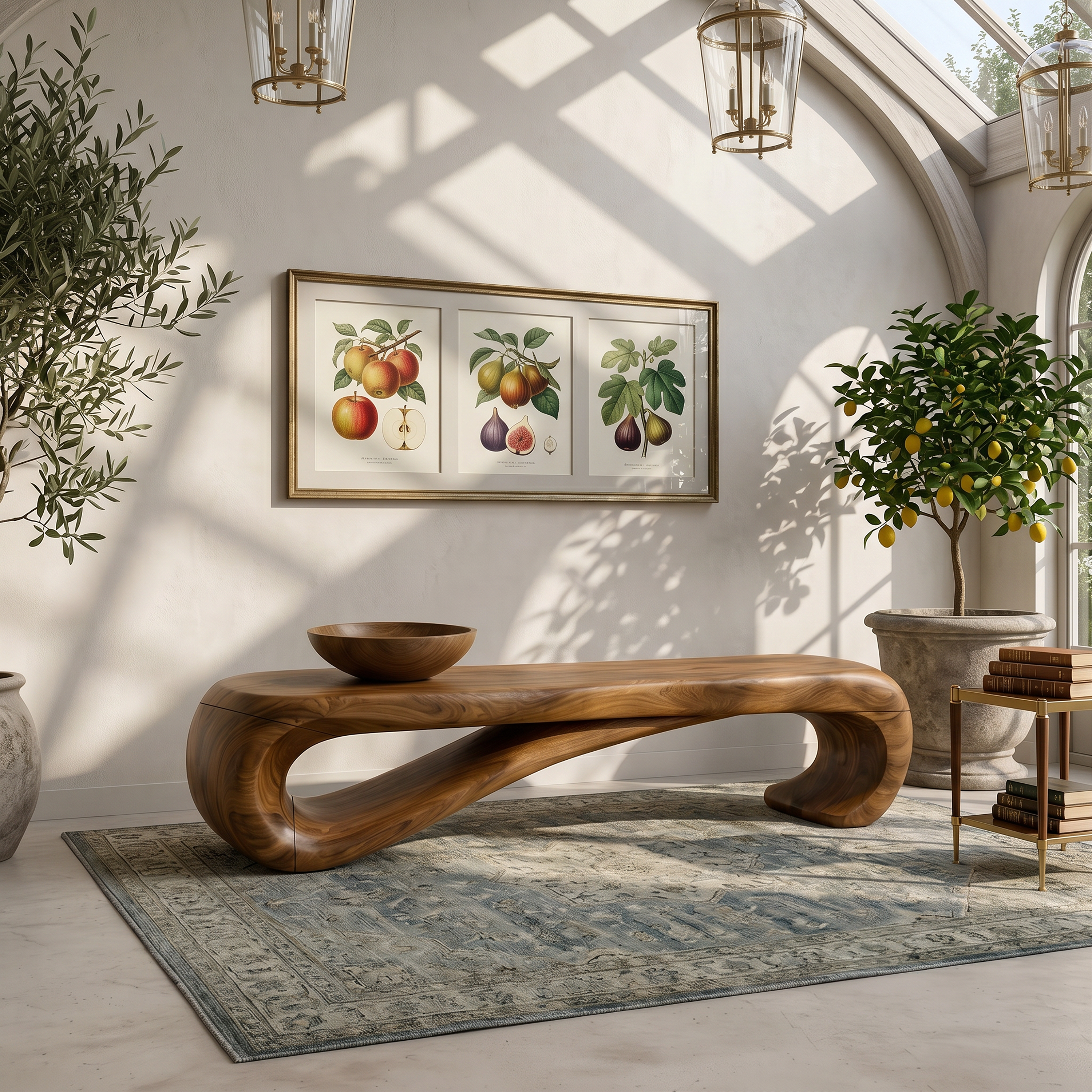 Rustic Wooden Bench Mountain Retreat SILDTTRBEN068