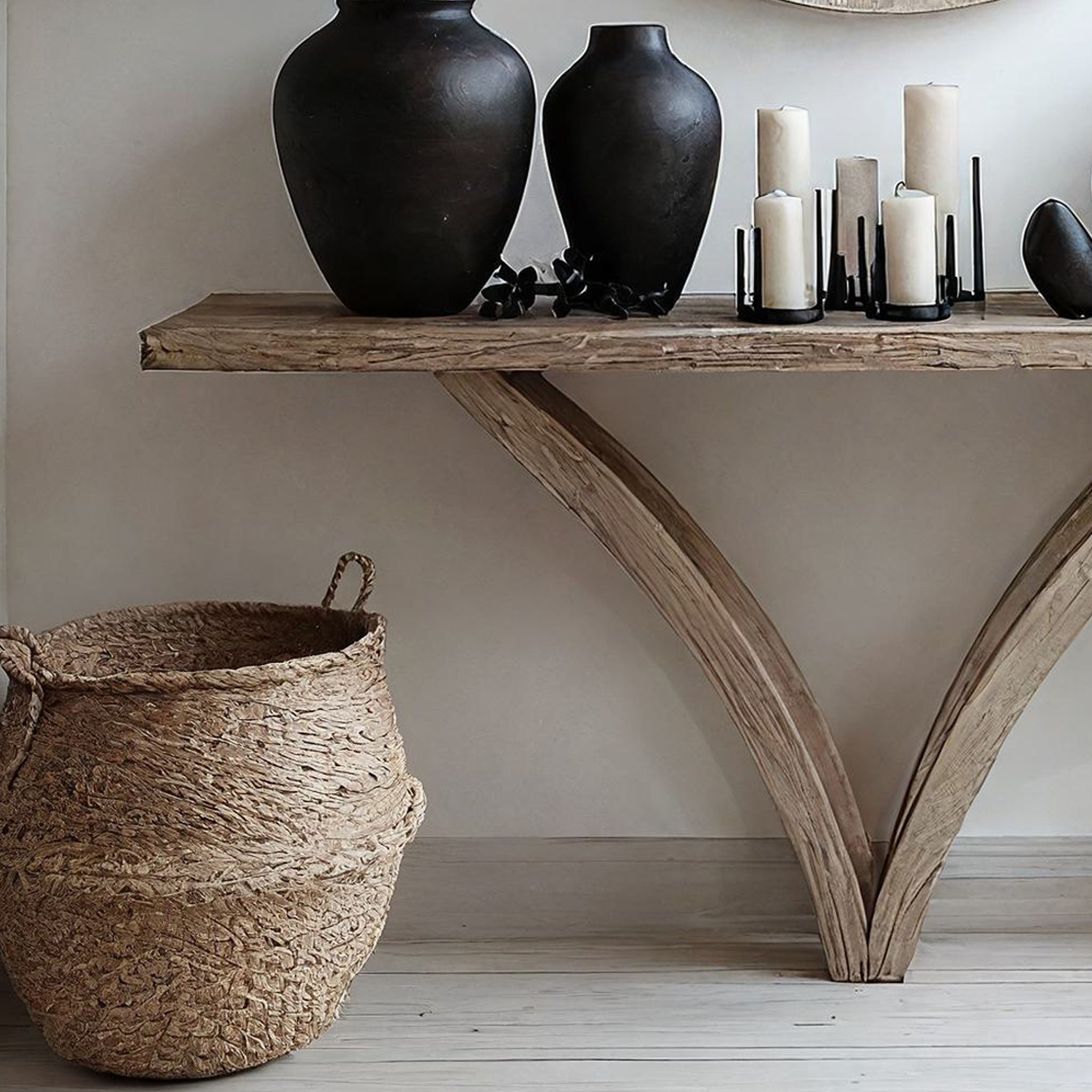 Wood Entryway Console Table Decor SILDTCS069