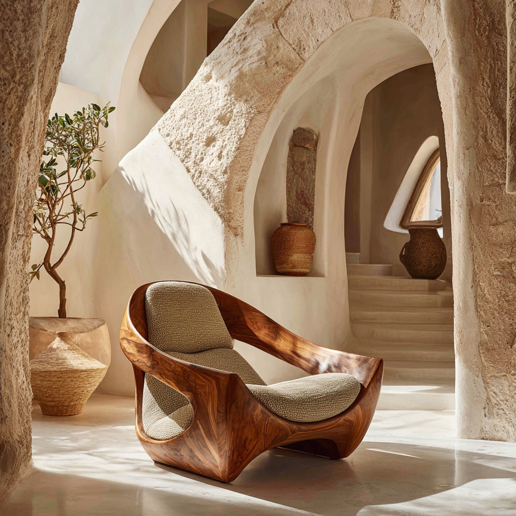 Artistic Natural Wood Chair For Contemporary Living Room RTTHHNCHR150