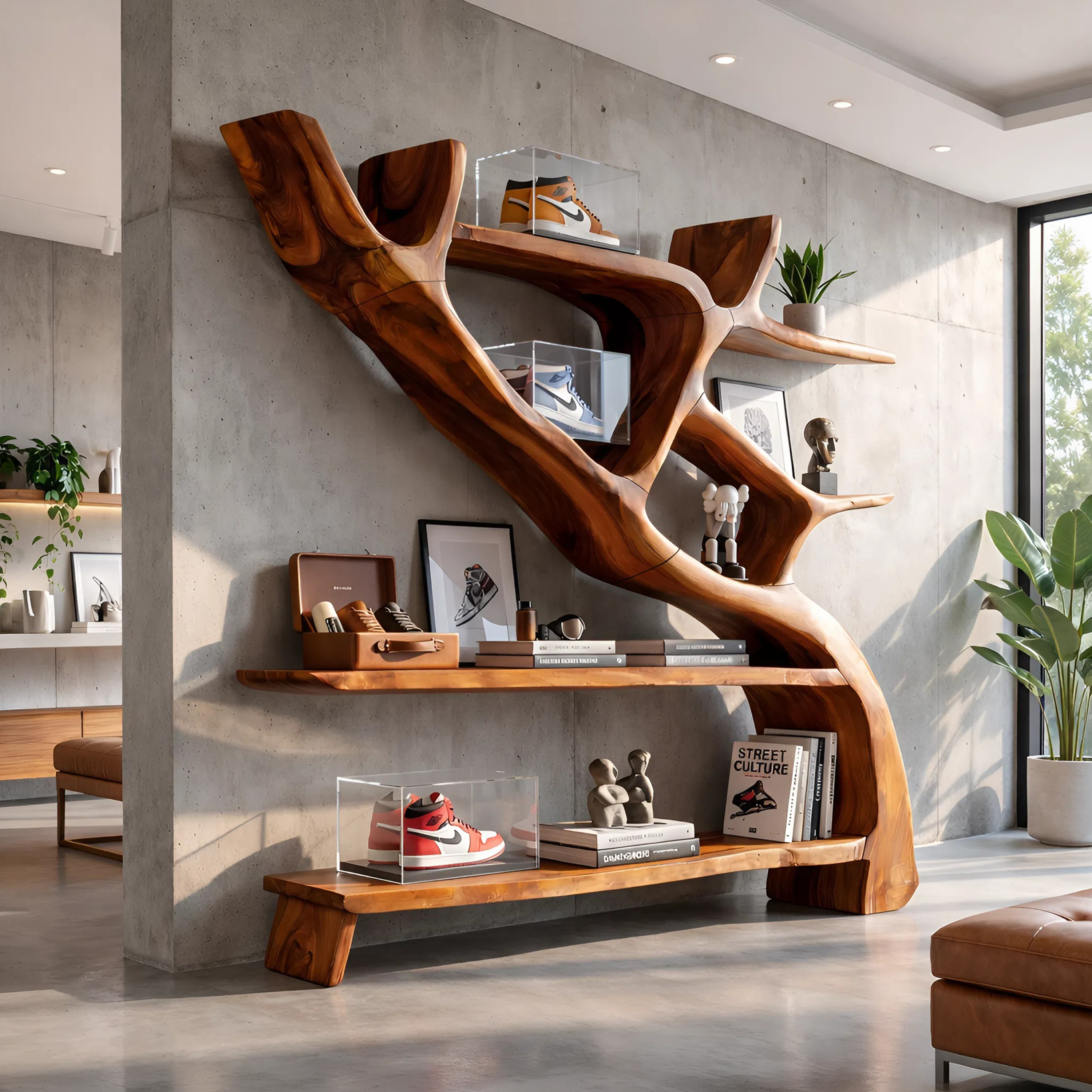Scandinavian Artistic Bookshelf Storage Organizer For Study Room SILDTTNBS011